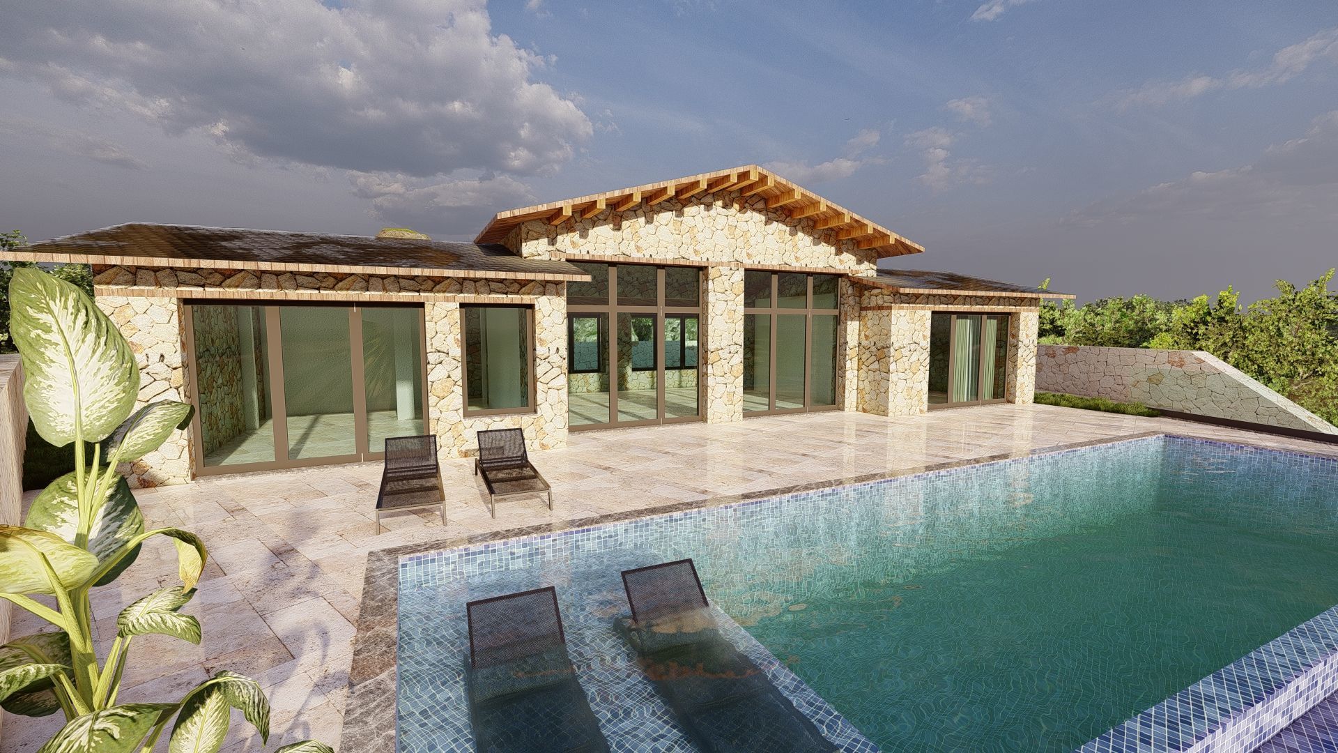 STONE HOUSE 3D model_7
