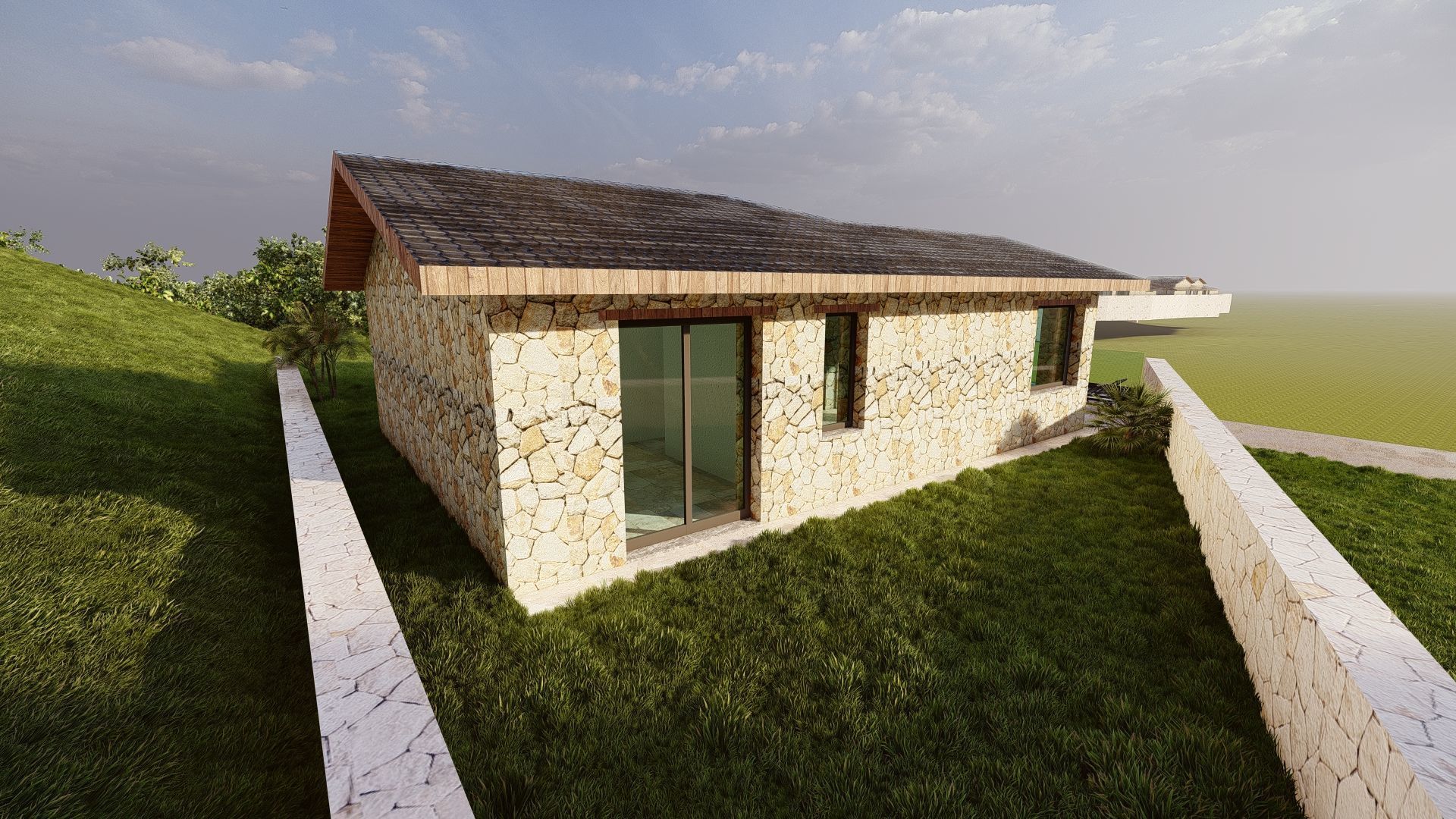 STONE HOUSE 3D model_6