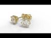 Women Diamond Earrings small 3dm stl render detail 3D print model_1