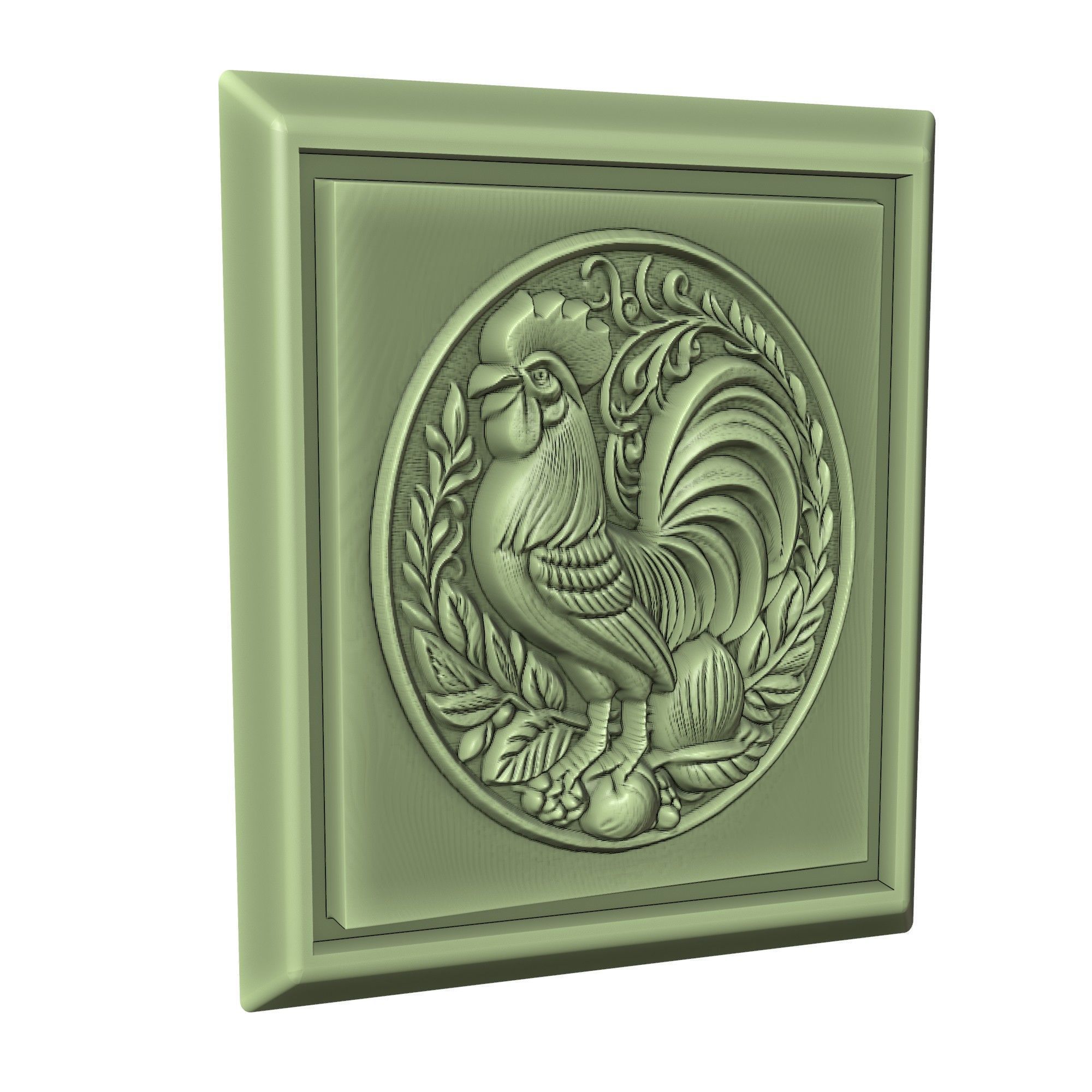 Rooster Animal 3D print model_3
