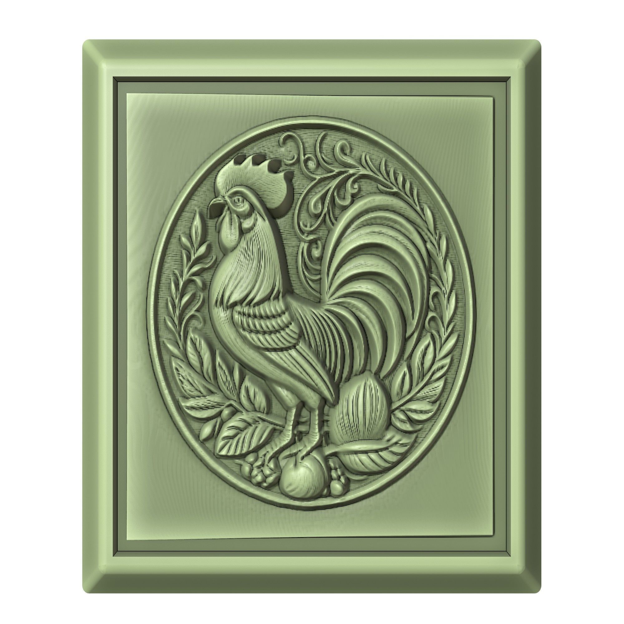 Rooster Animal 3D print model_2