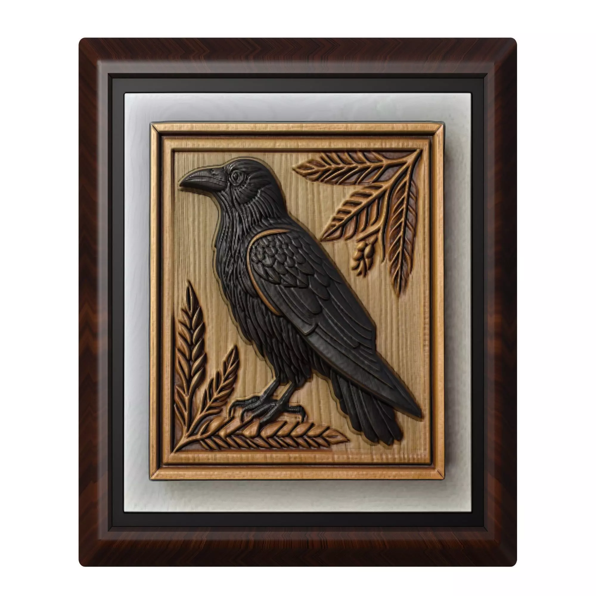 Crow Animal 3D print model_0