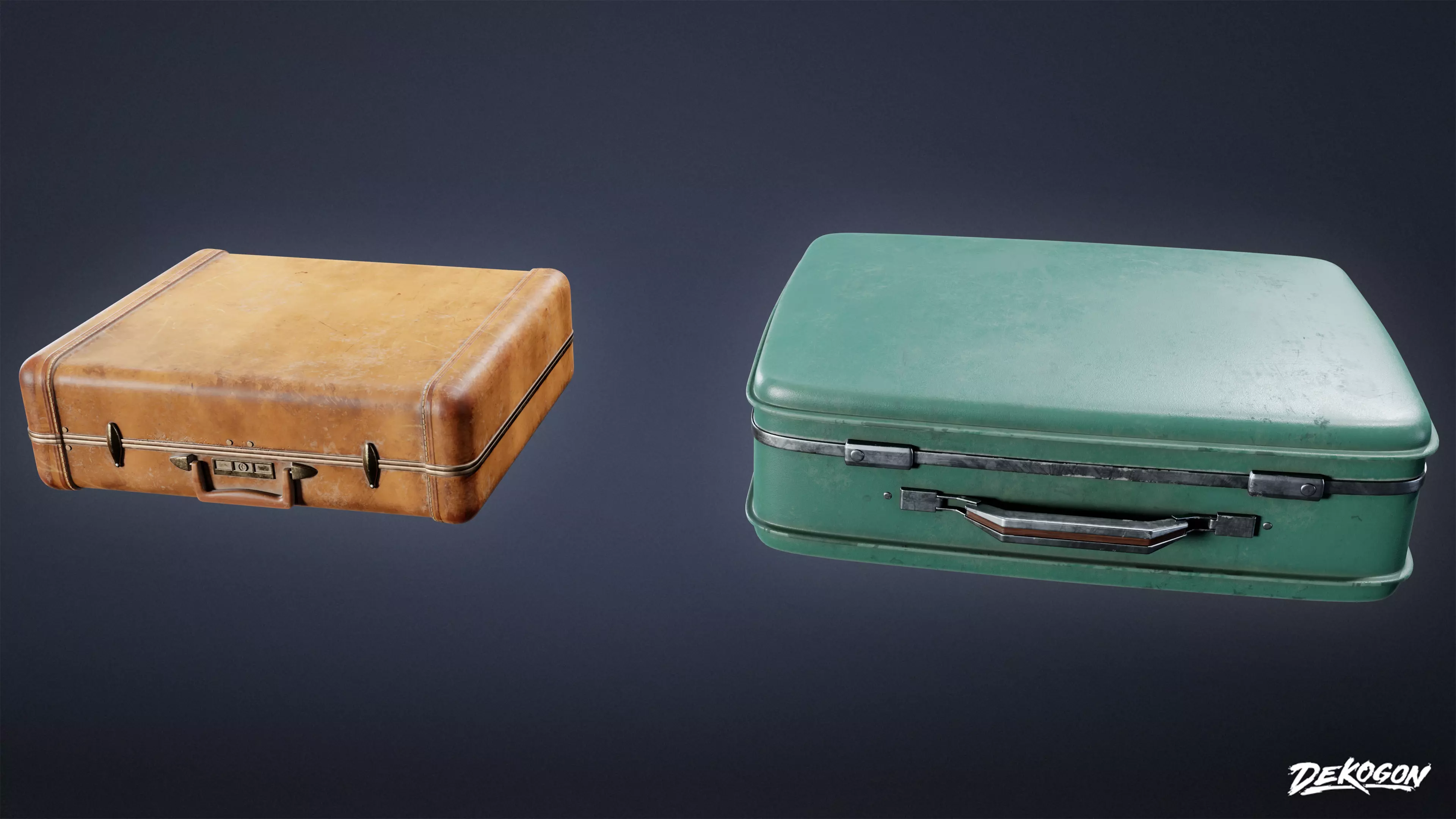 MOTEL - Suitcase 03 - LOW POLY AND NANITE Low-poly 3D model_0