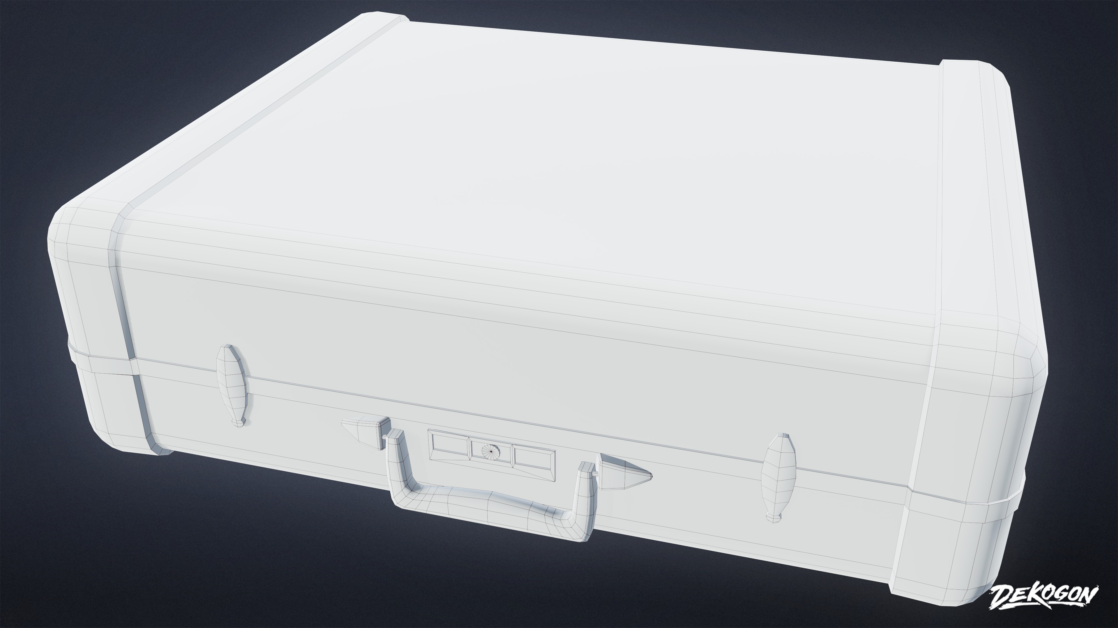 MOTEL - Suitcase 03 - LOW POLY AND NANITE Low-poly 3D model_7