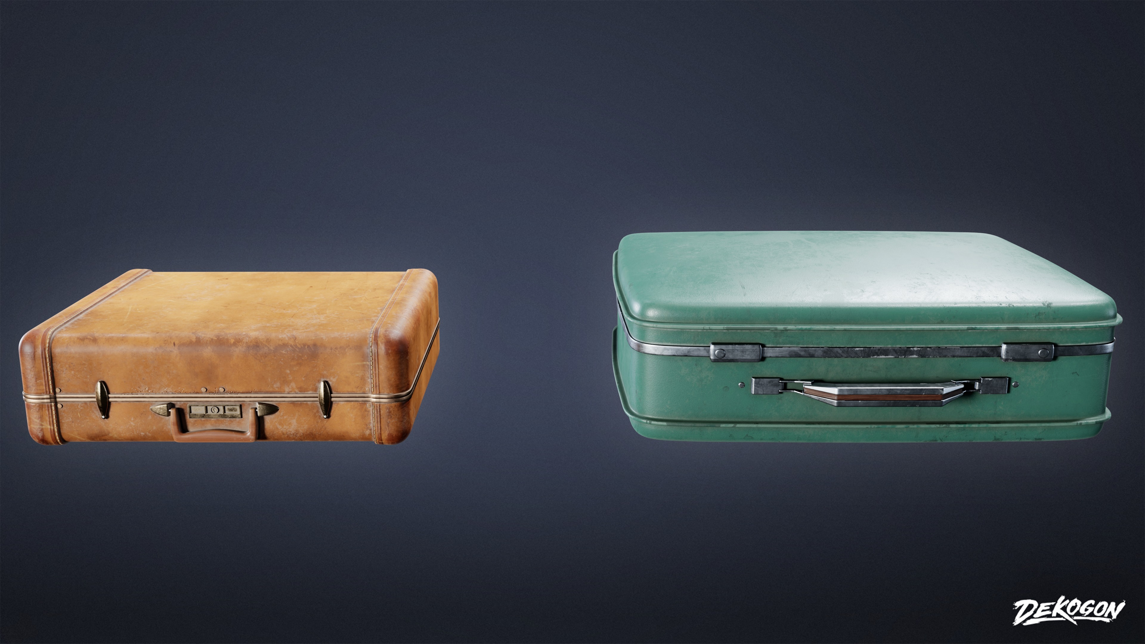 MOTEL - Suitcase 03 - LOW POLY AND NANITE Low-poly 3D model_1