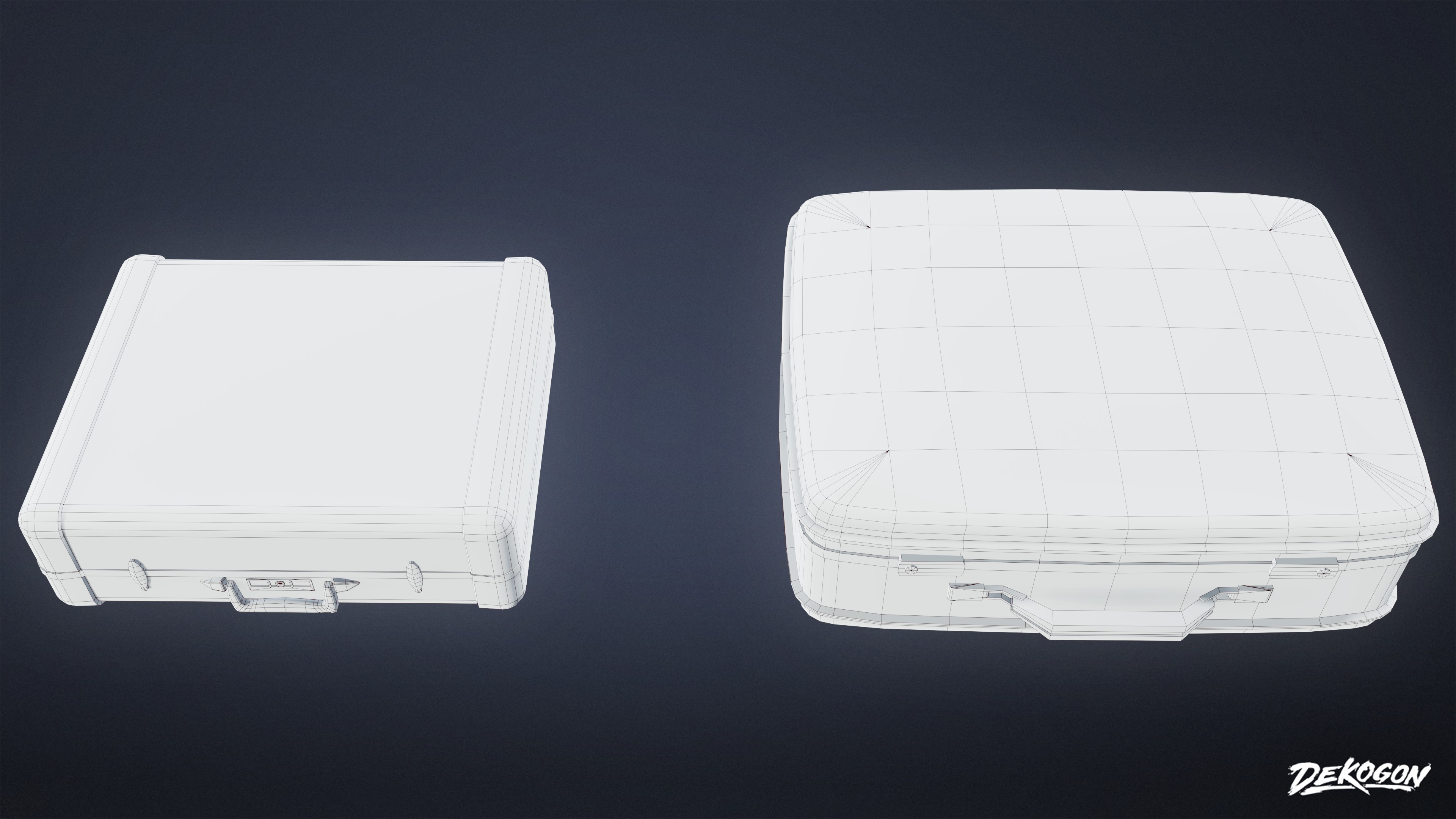 MOTEL - Suitcase 03 - LOW POLY AND NANITE Low-poly 3D model_8