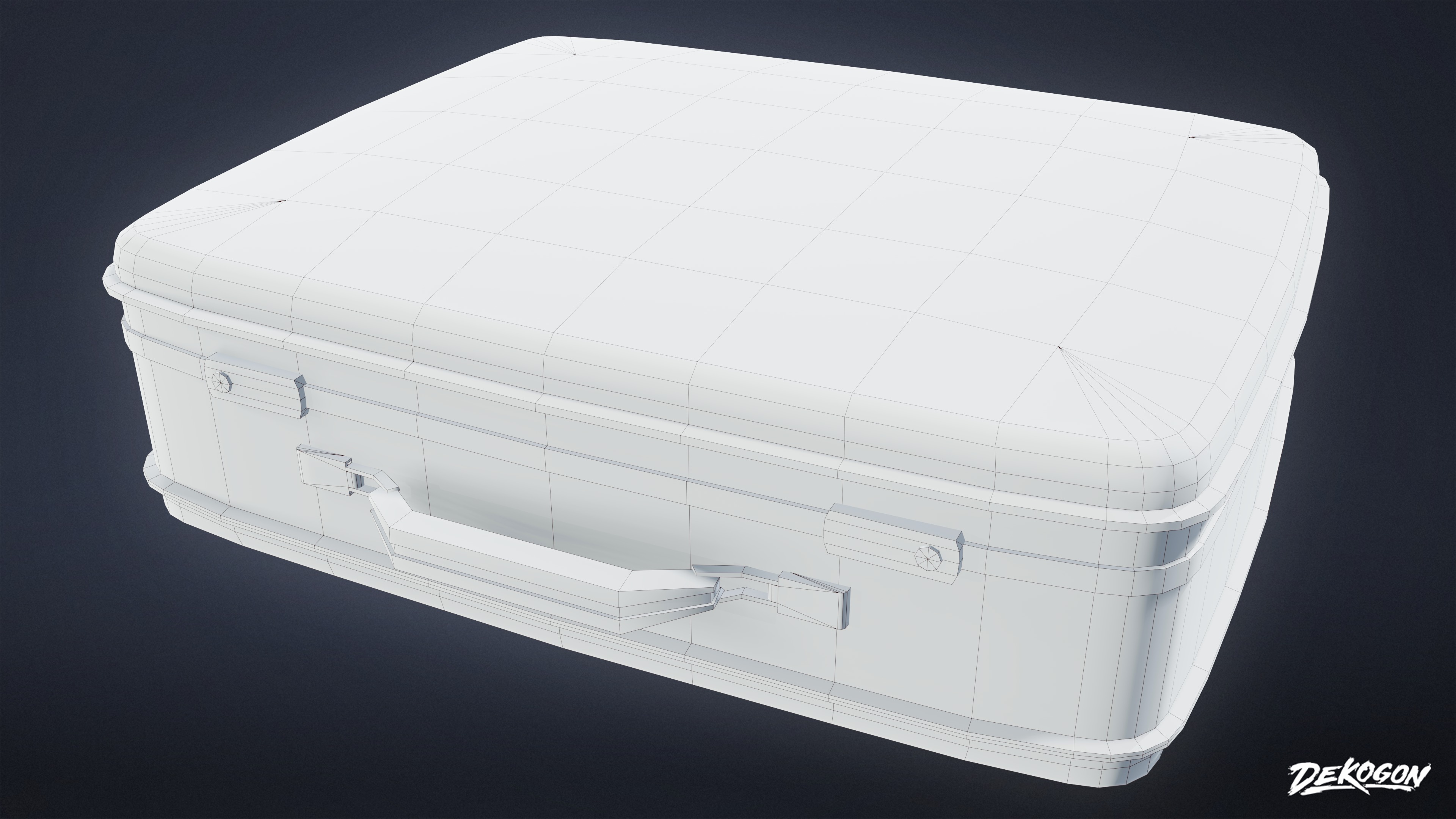 MOTEL - Suitcase 03 - LOW POLY AND NANITE Low-poly 3D model_9