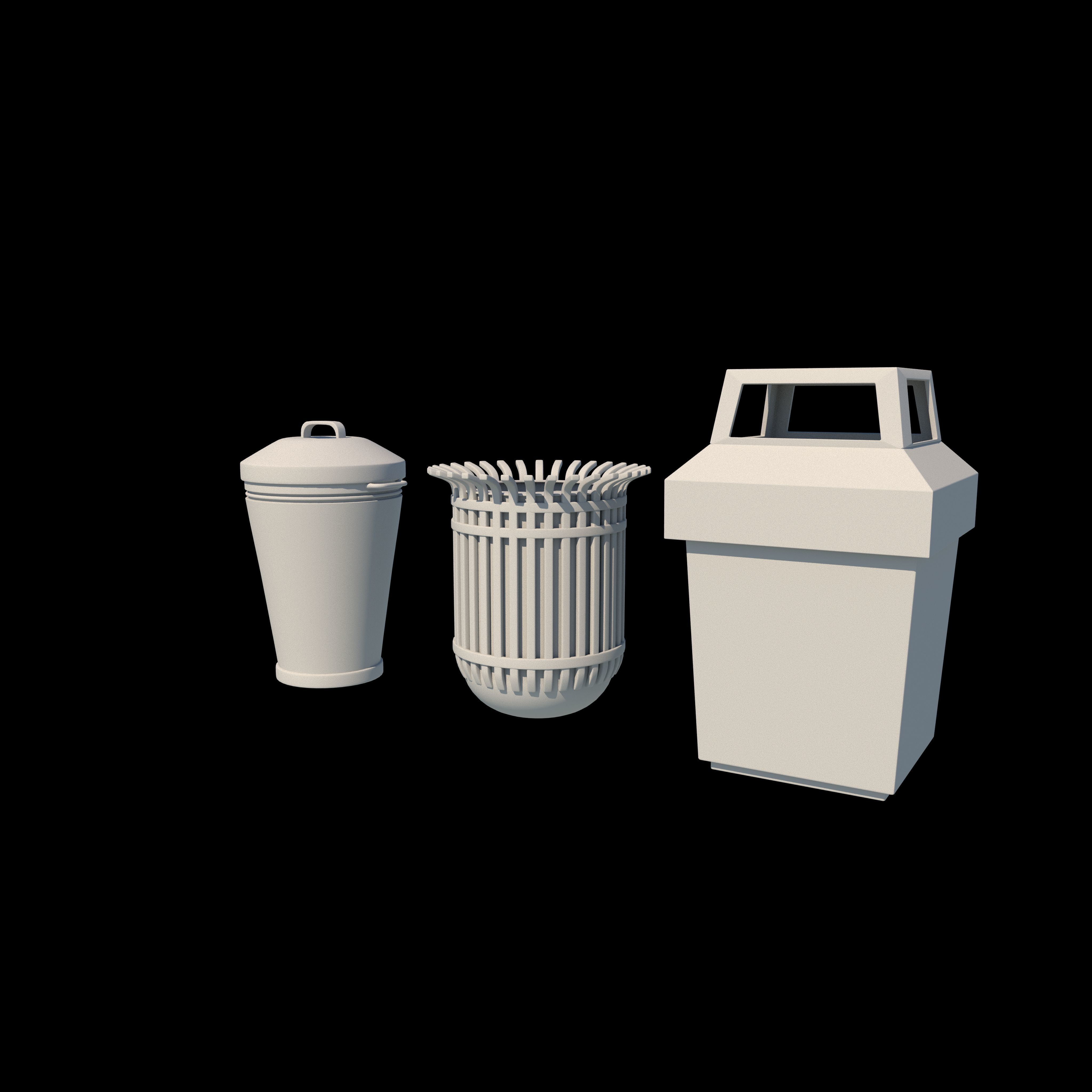 Trash Can 3D model_8