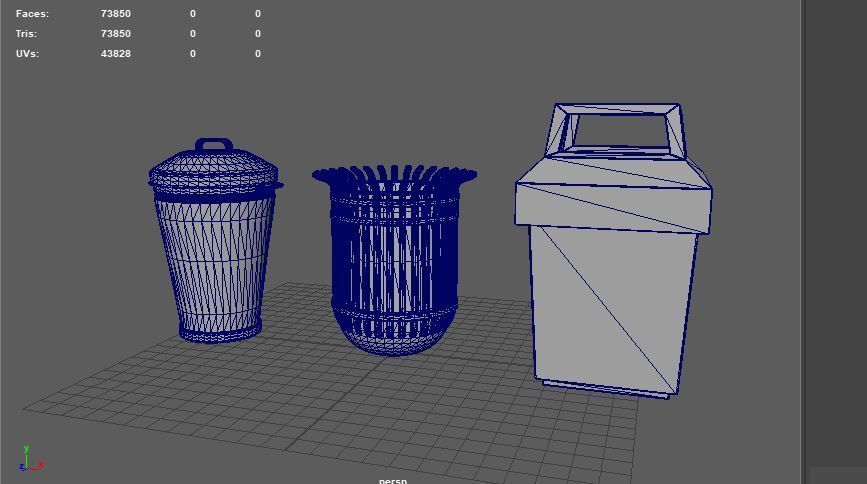 Trash Can 3D model_11