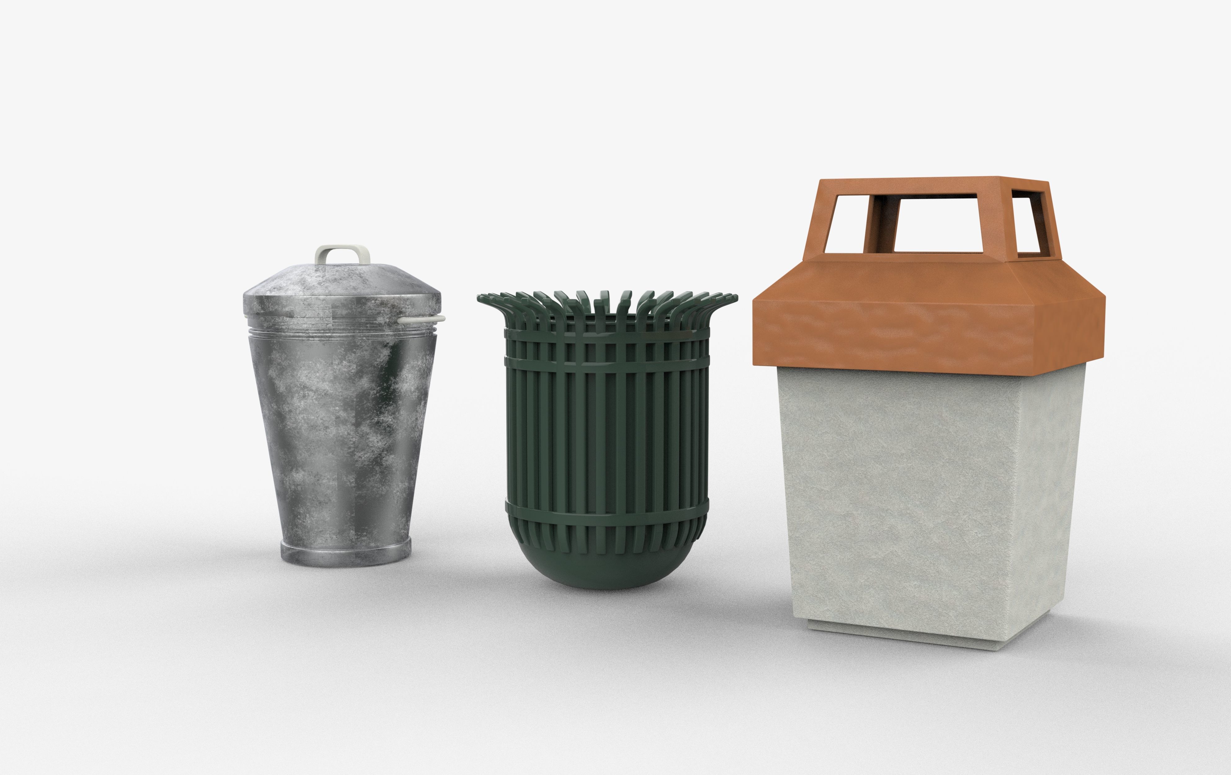 Trash Can 3D model_4