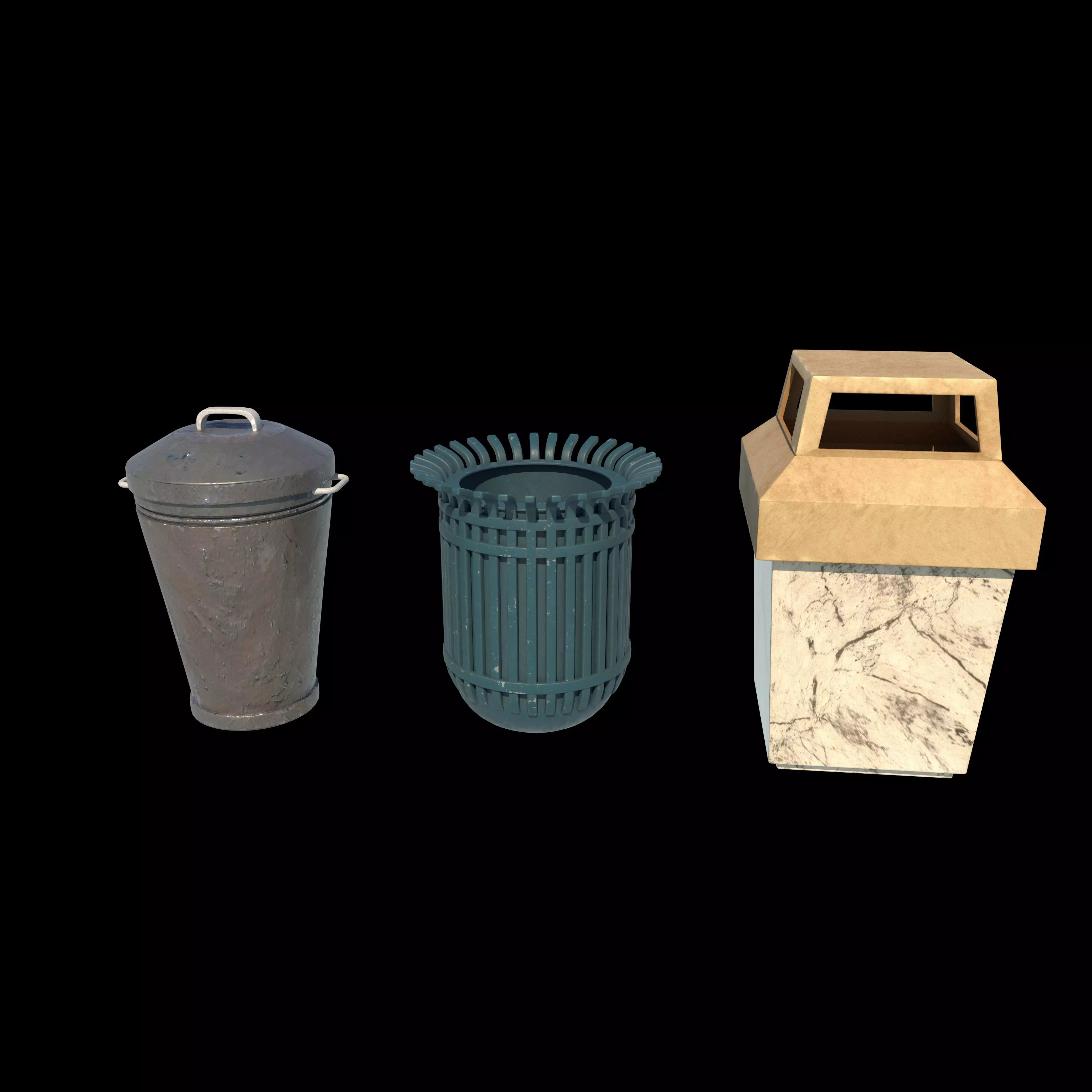 Trash Can 3D model_0