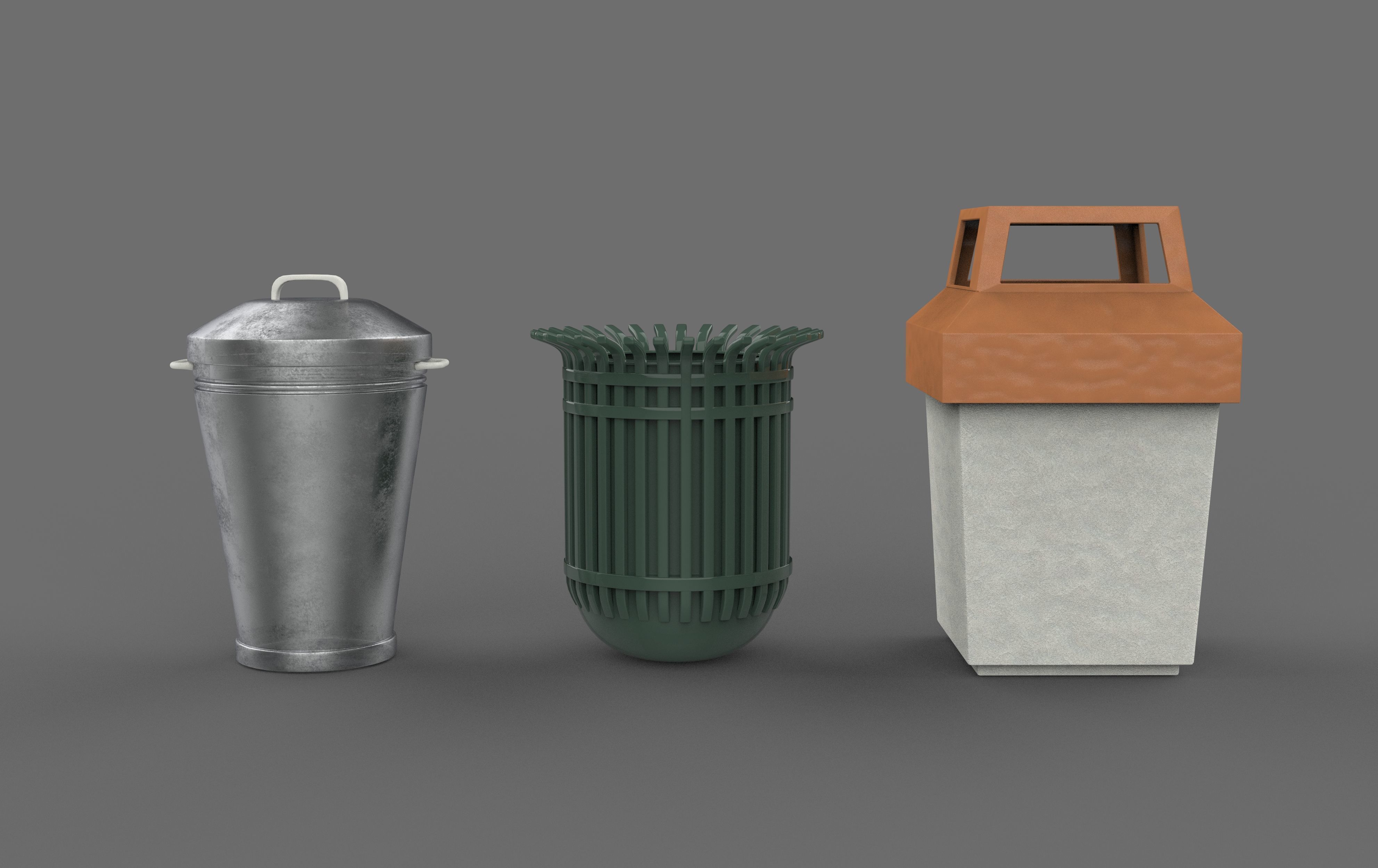 Trash Can 3D model_3