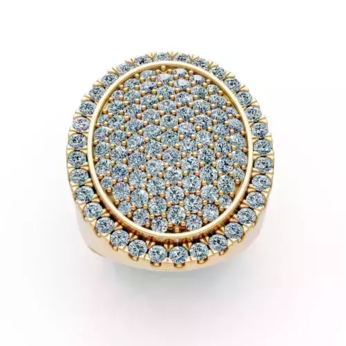 Oval Mens Ring-805