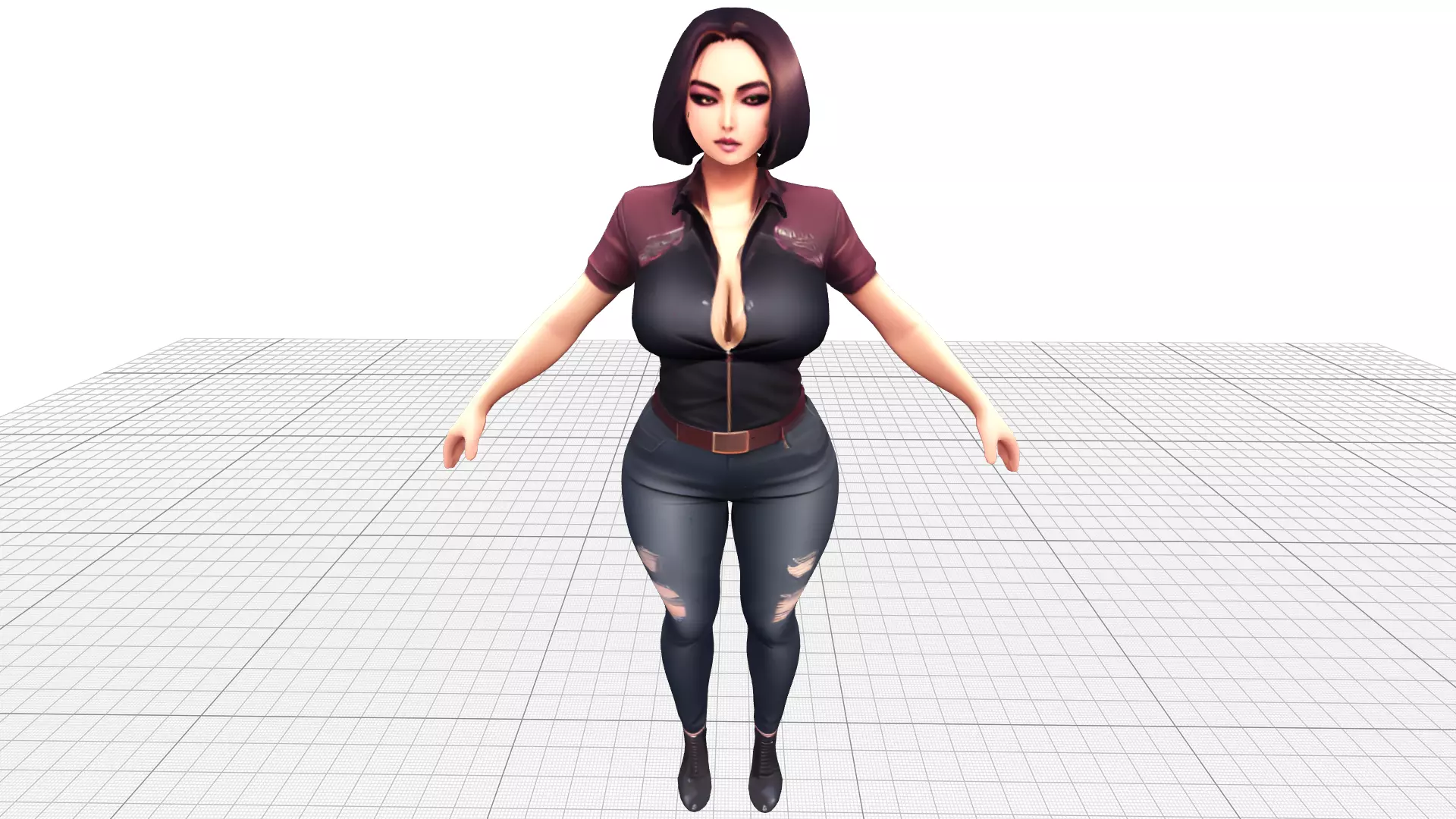 Luna - The Mysterious Rebel Low-poly 3D model_0