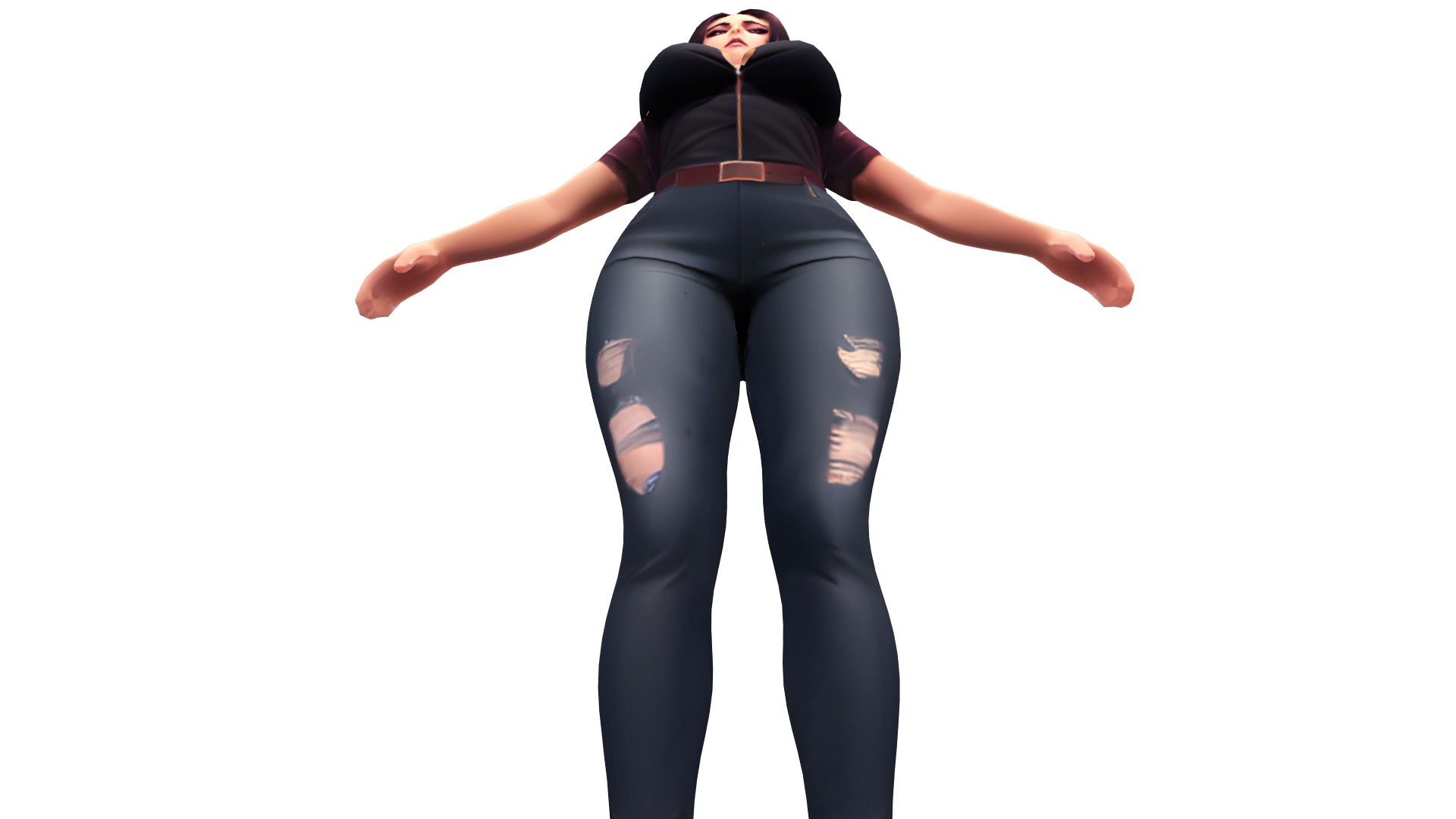 Luna - The Mysterious Rebel Low-poly 3D model_7