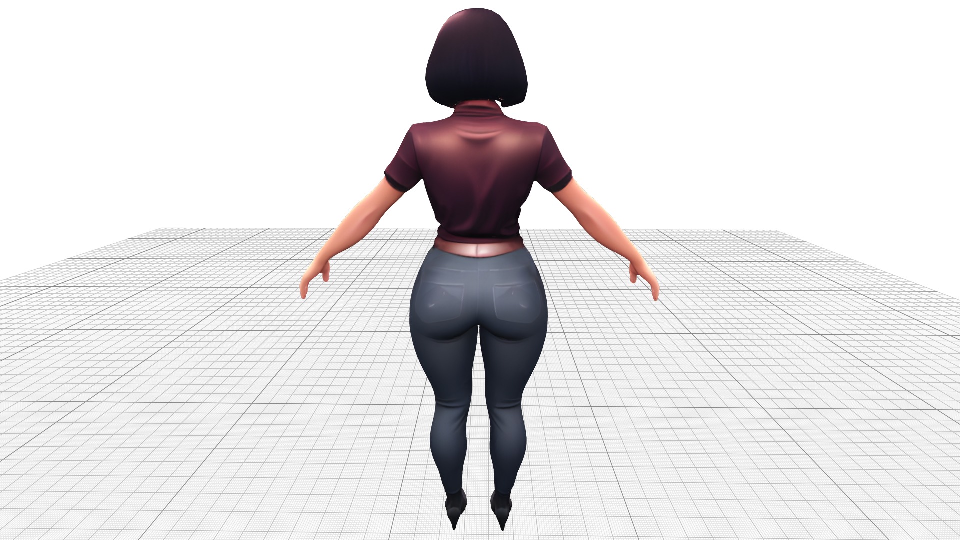 Luna - The Mysterious Rebel Low-poly 3D model_1