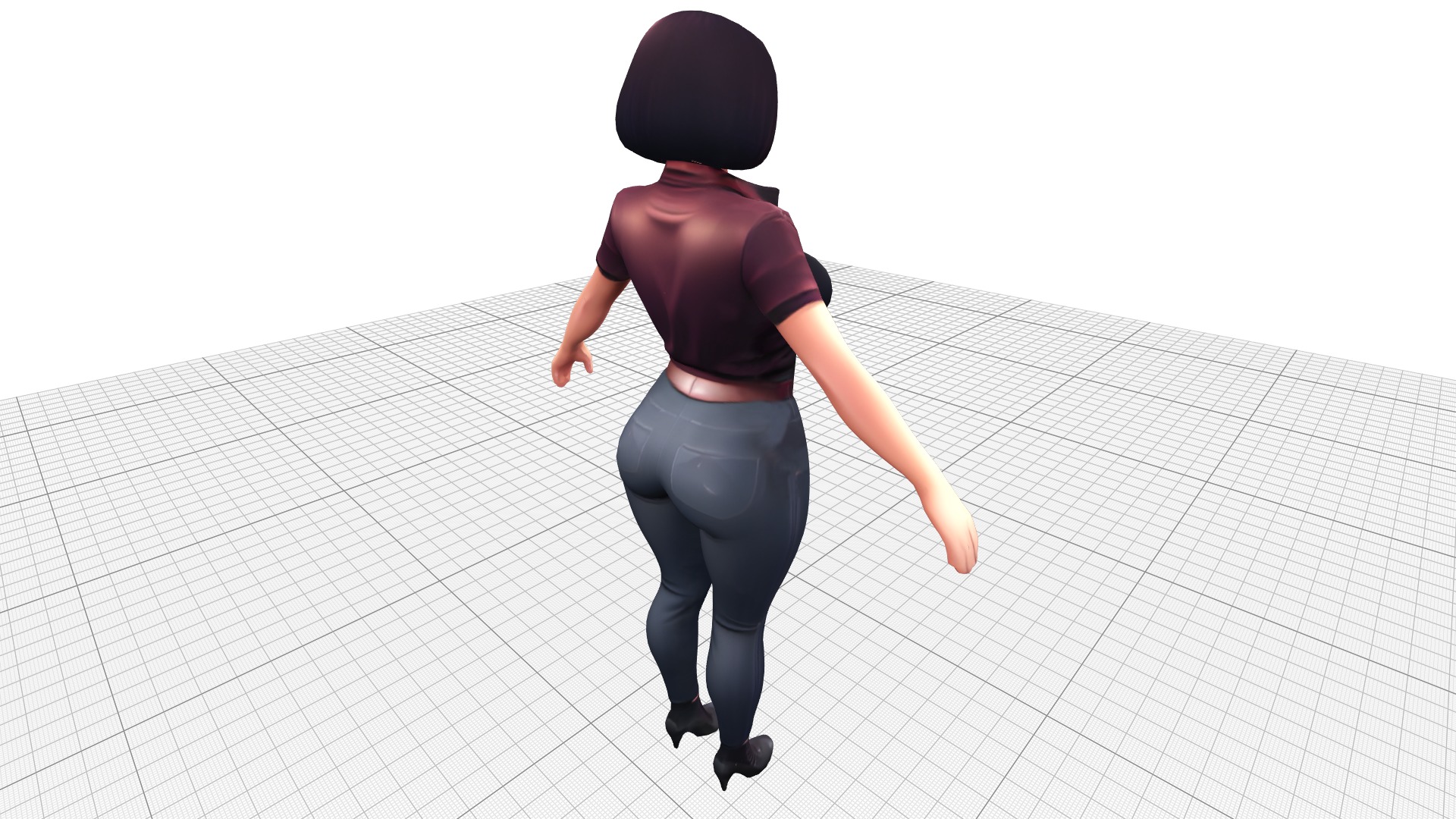 Luna - The Mysterious Rebel Low-poly 3D model_4