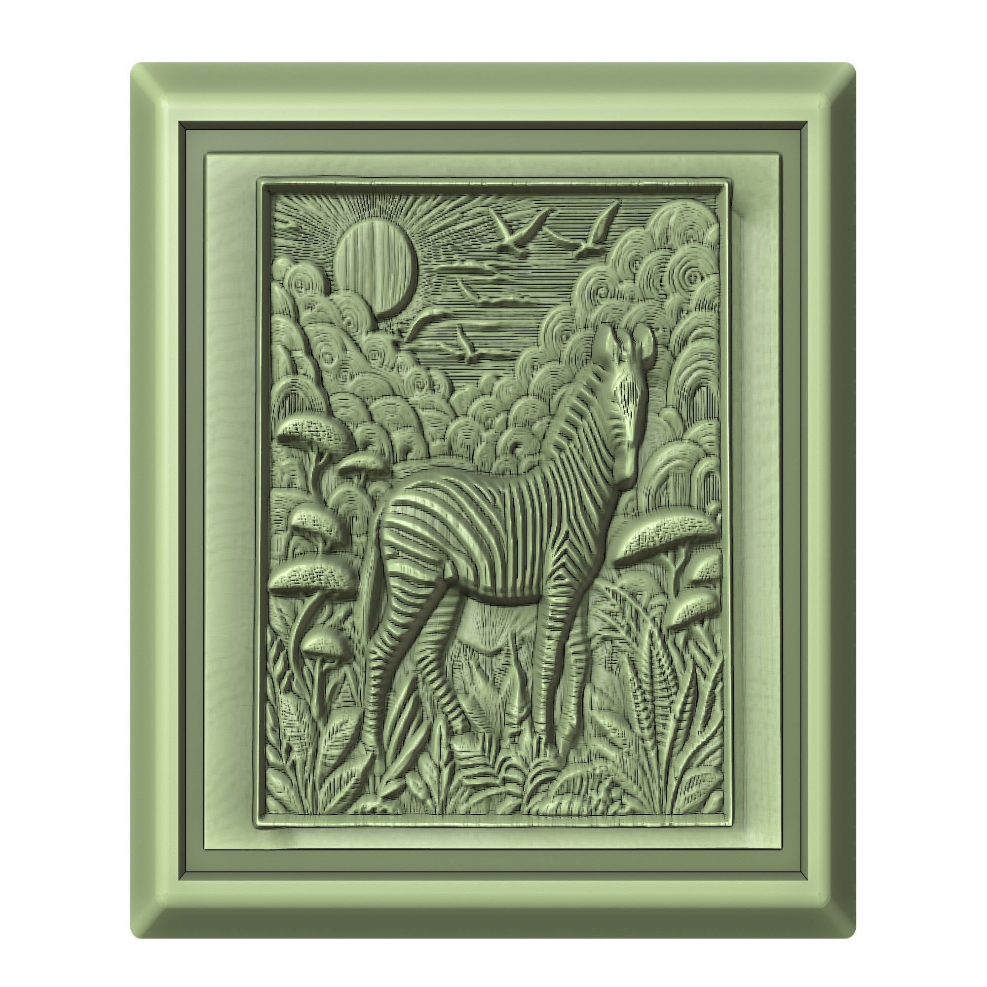 Zebra Animal 3D print model_2