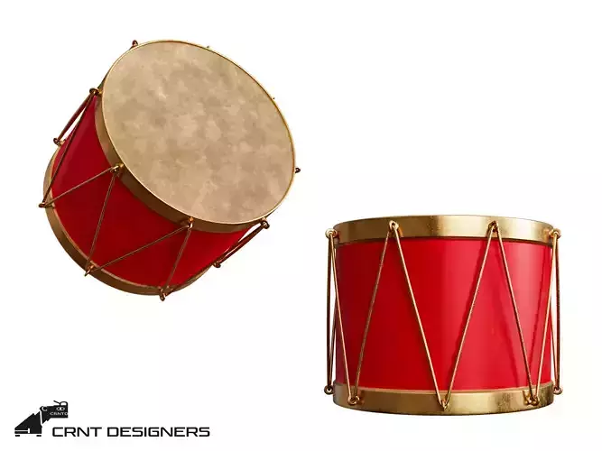Christmas Drum 3D model