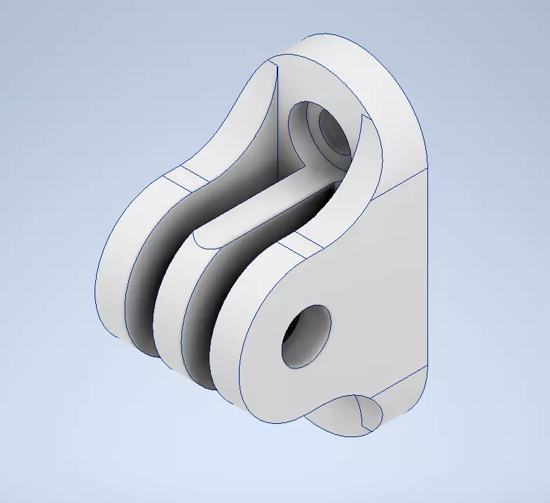 Gopro mount 3D print model_0