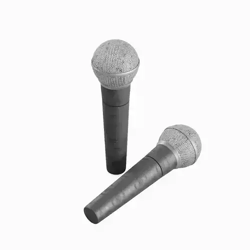 Microphone 01 Low-poly 3D model