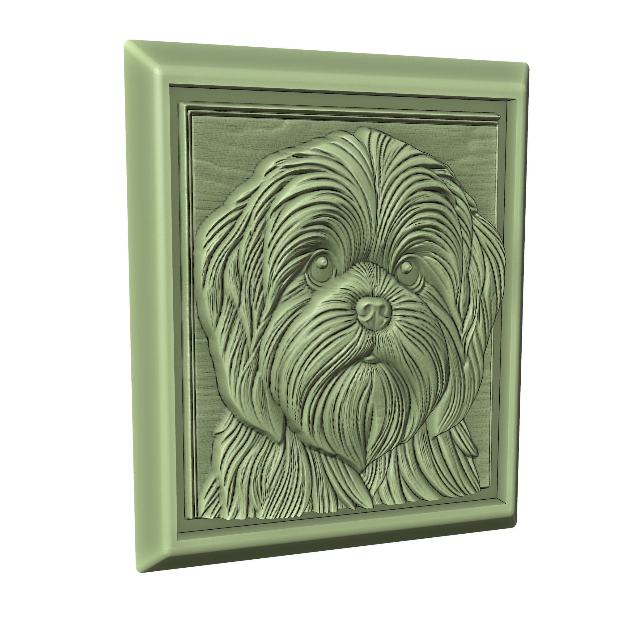 Dog Shih Tzu Animal 3D print model_3