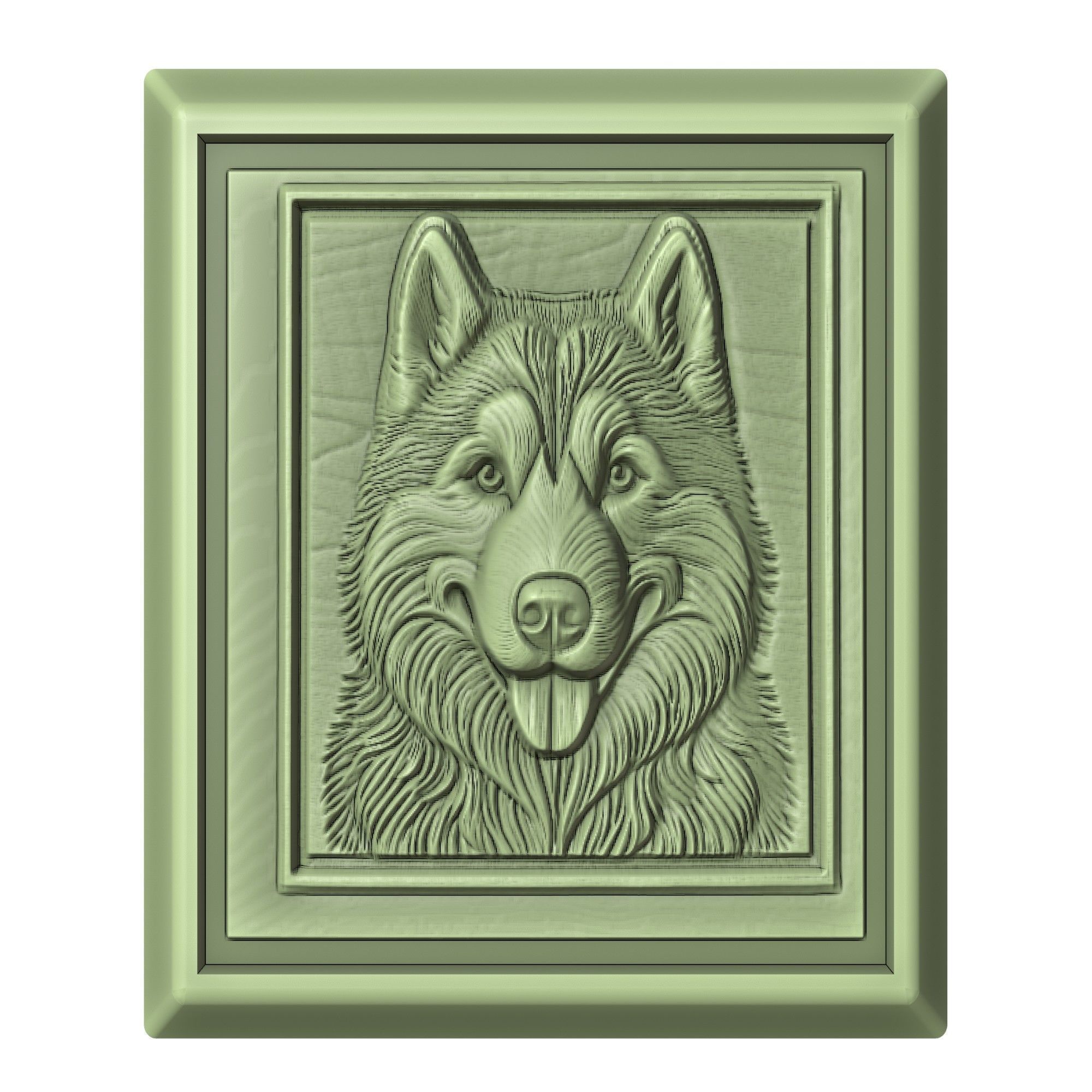 Dog Siberian Husky Animal 3D print model_2
