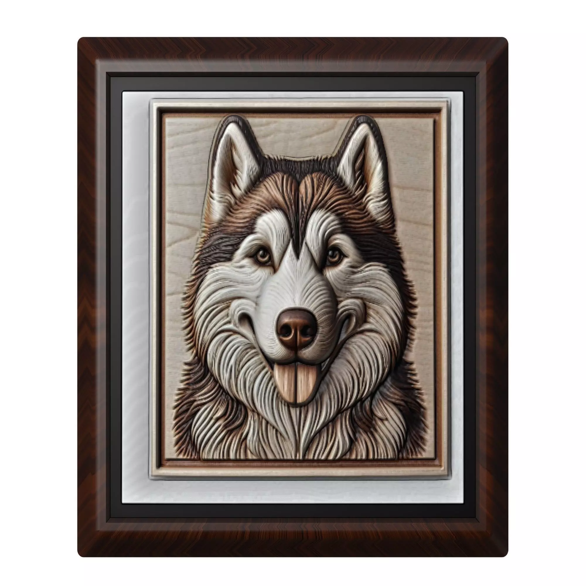 Dog Siberian Husky Animal 3D print model_0