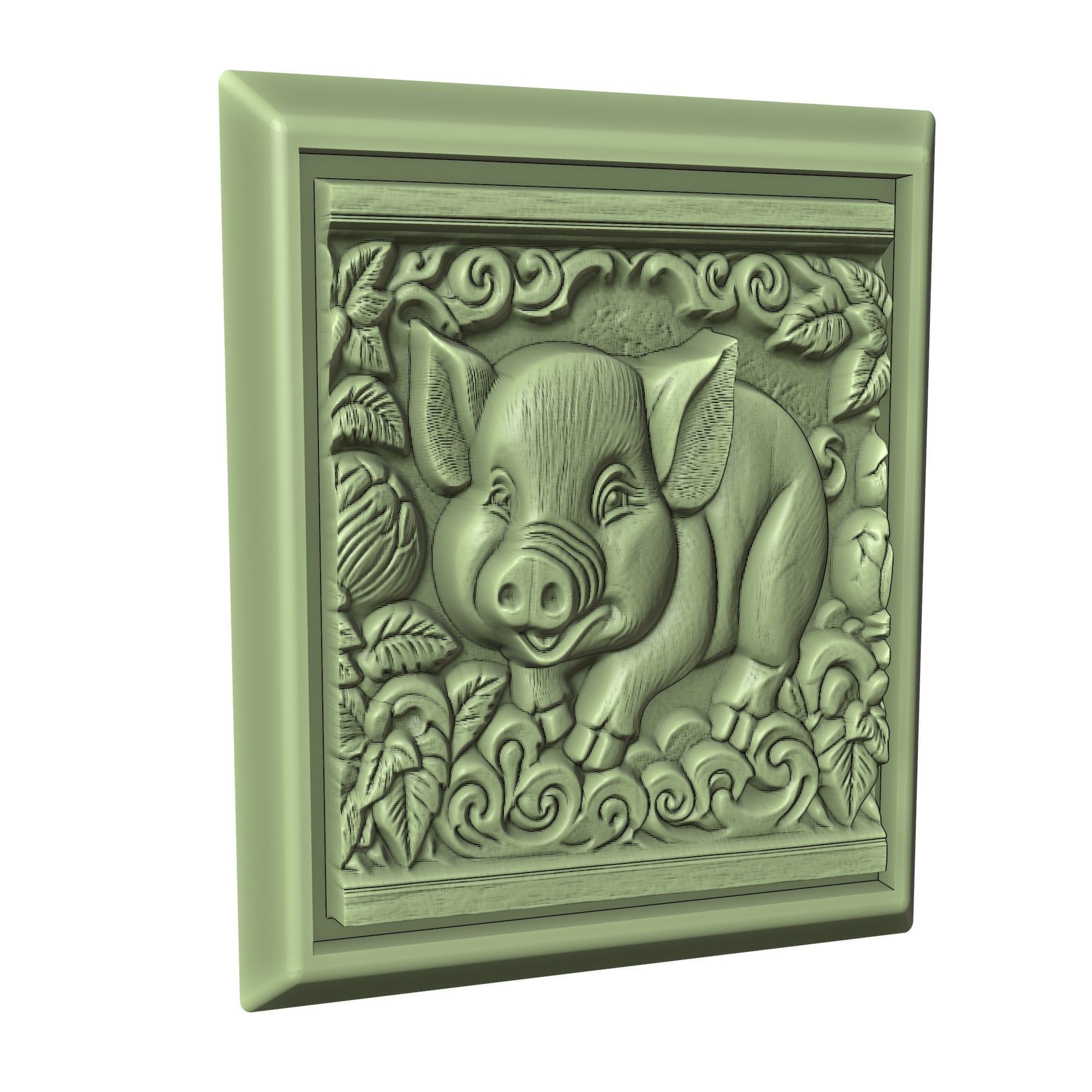 Pig Animal 3D print model_3