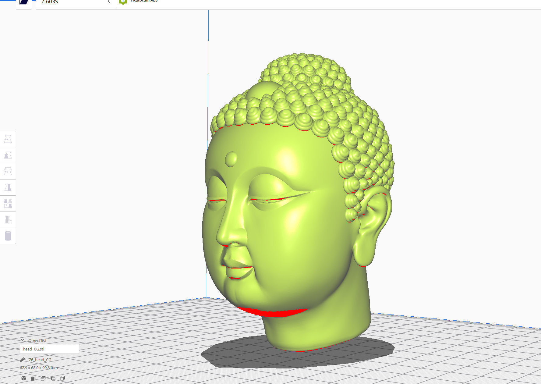 Gautama Buddha head sculpture 3D print model_21