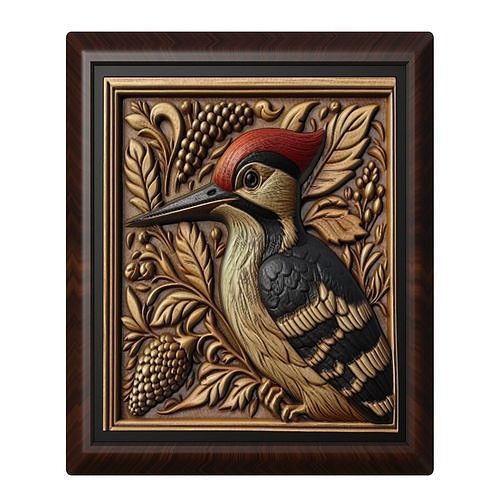 Woodpecker Animal 3D print model