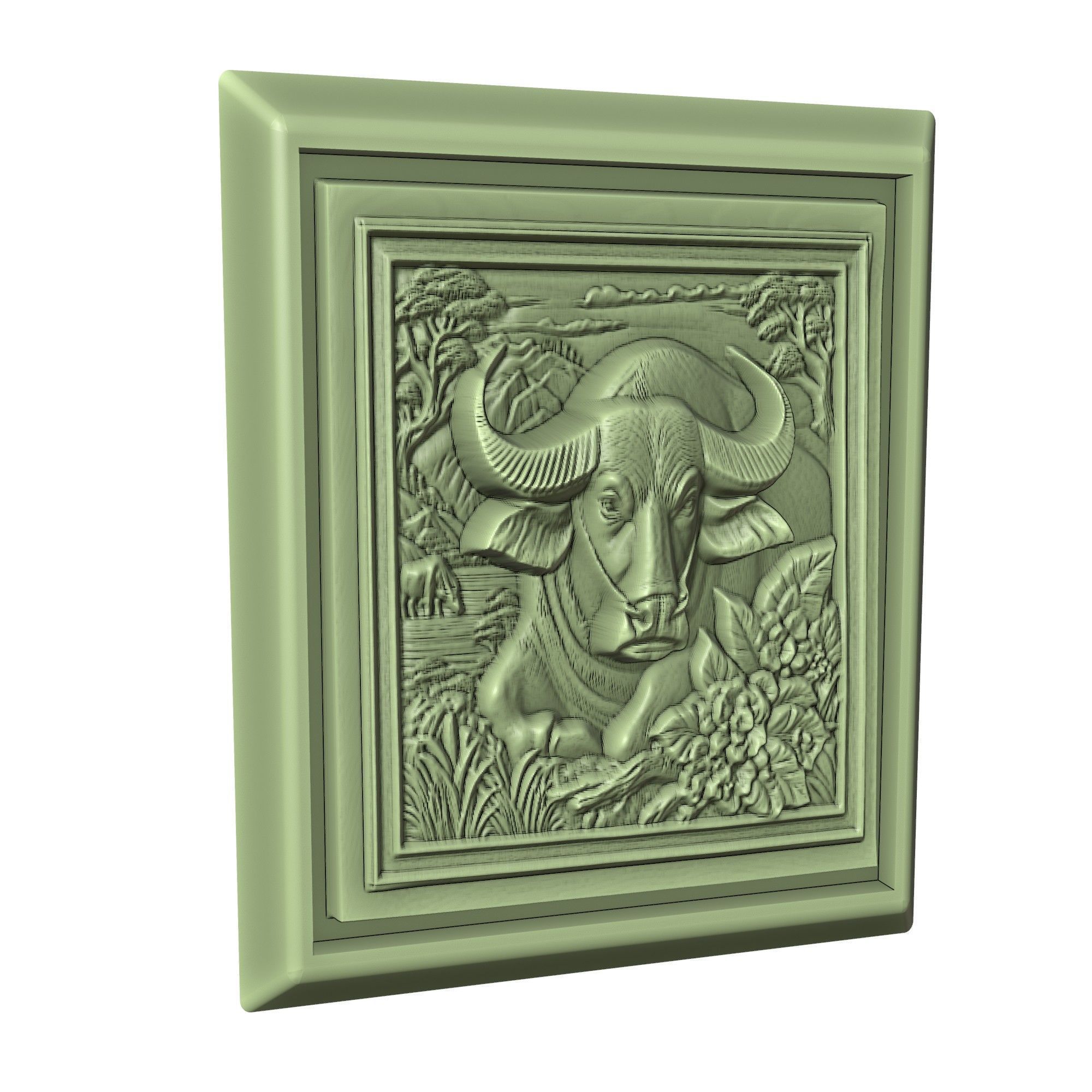 Buffalo Animal 3D print model_3