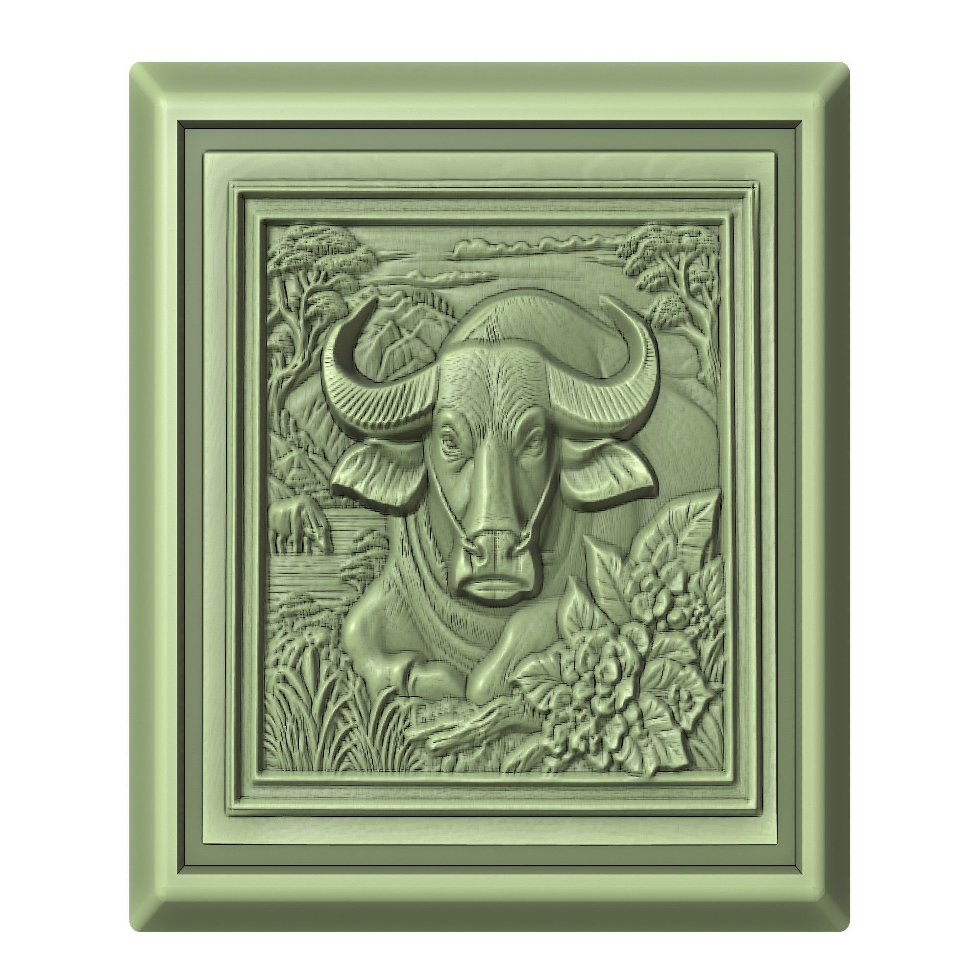 Buffalo Animal 3D print model_2