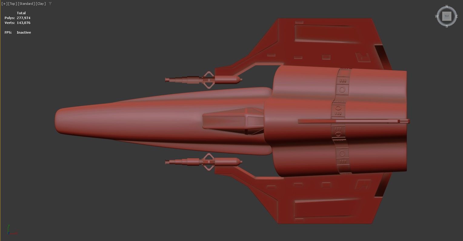 3D model of a spacecraft or futuristic 3D model_2