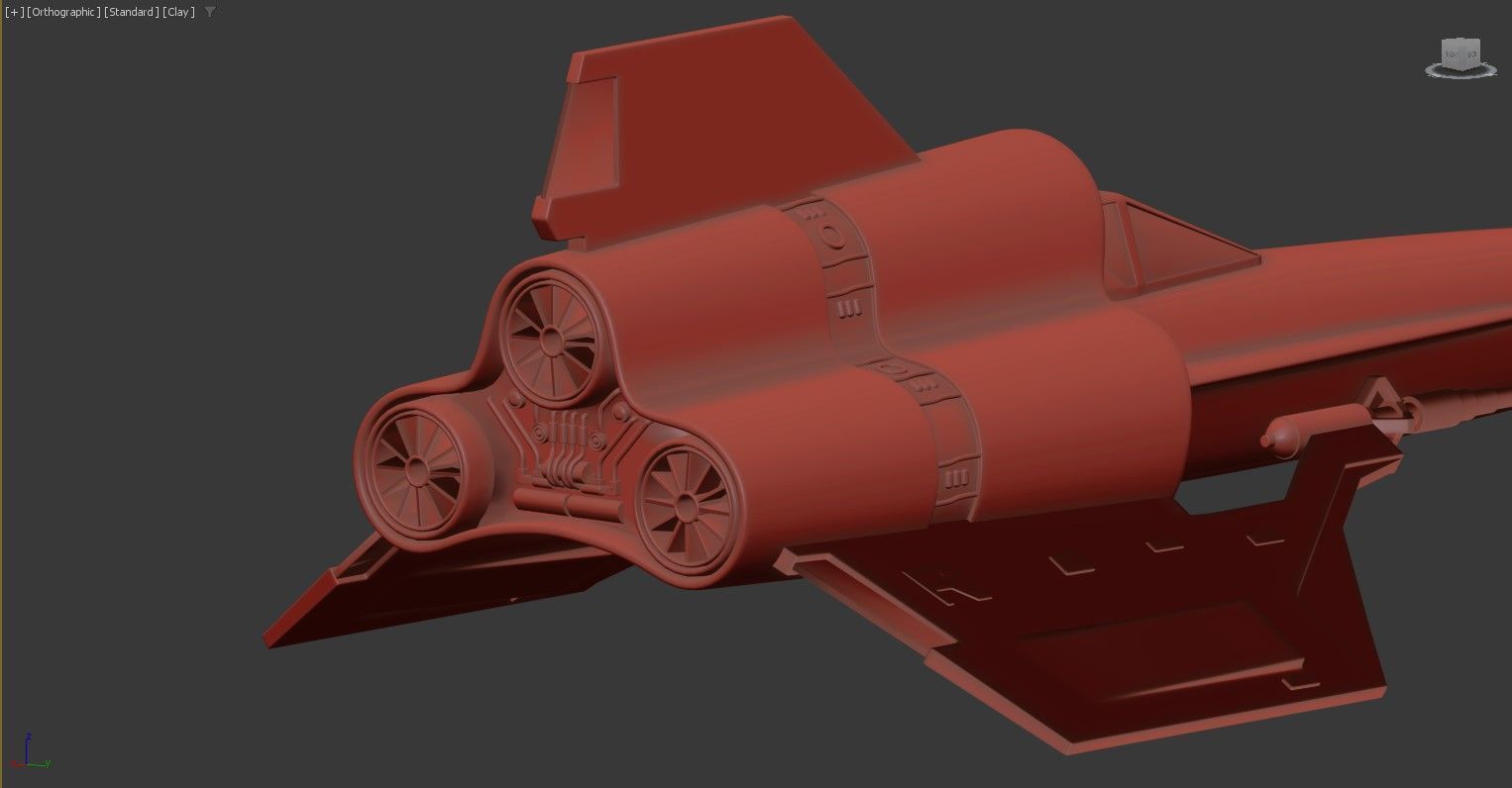 3D model of a spacecraft or futuristic 3D model_5