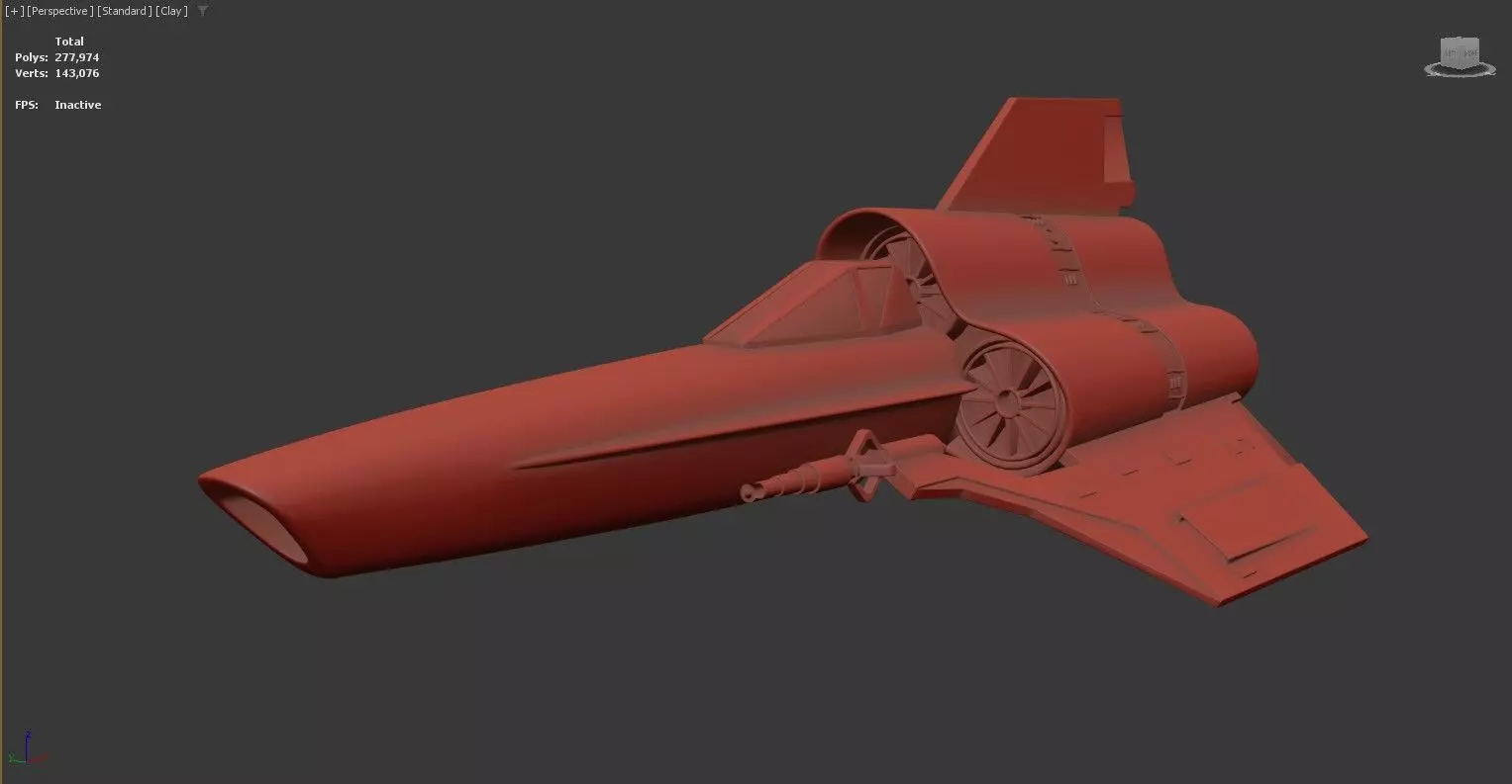 3D model of a spacecraft or futuristic 3D model_0