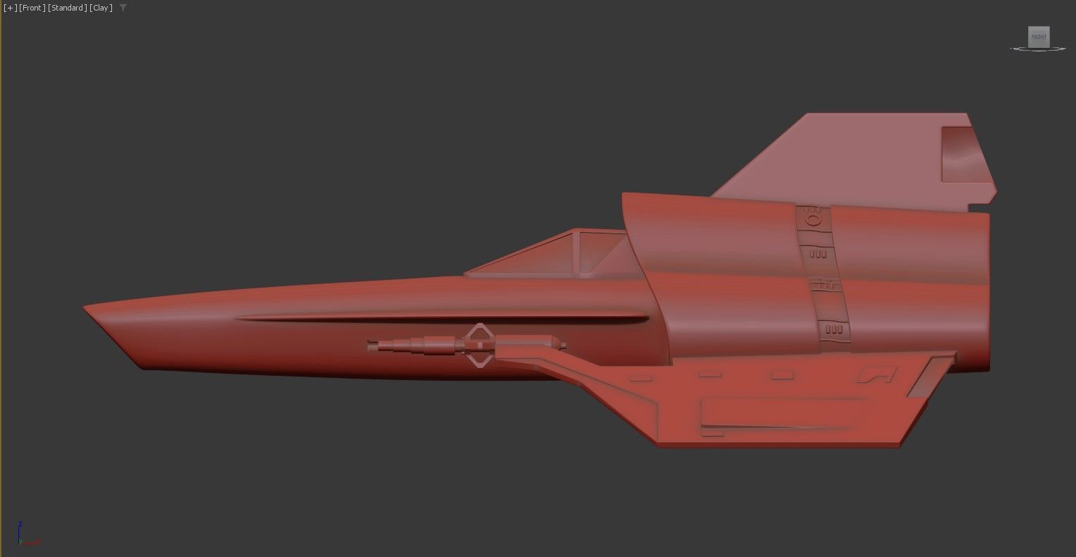 3D model of a spacecraft or futuristic 3D model_3