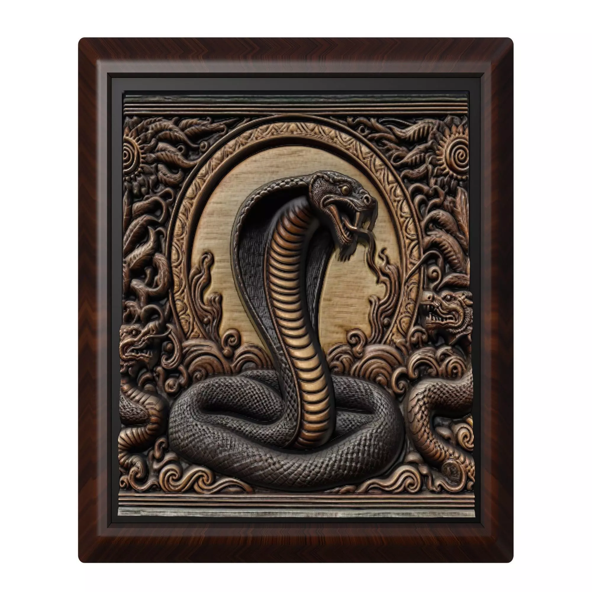 King Cobra Animal 3D print model_0