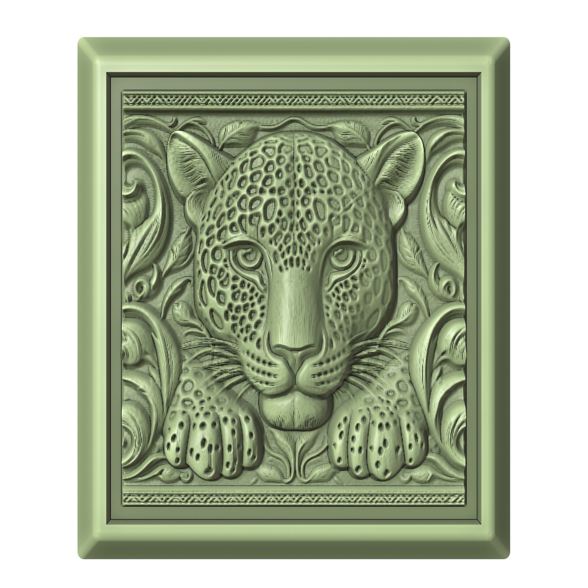 Leopard Animal 3D print model_2