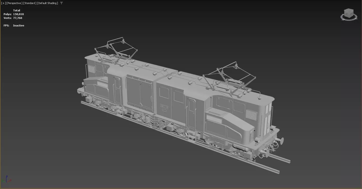 3D model of an electric locomotive 3D model