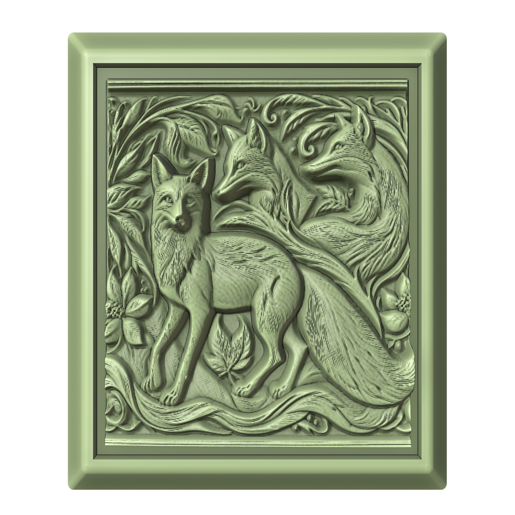 Fox Animal 3D print model_2