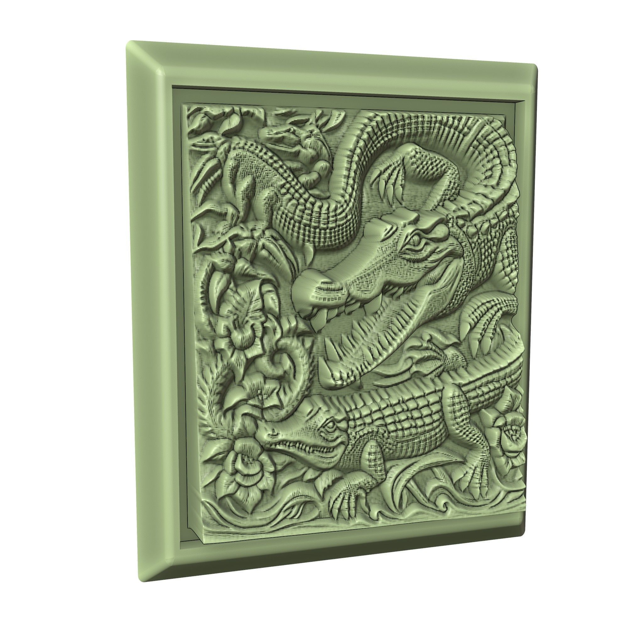 Crocodile Animal 3D print model_3