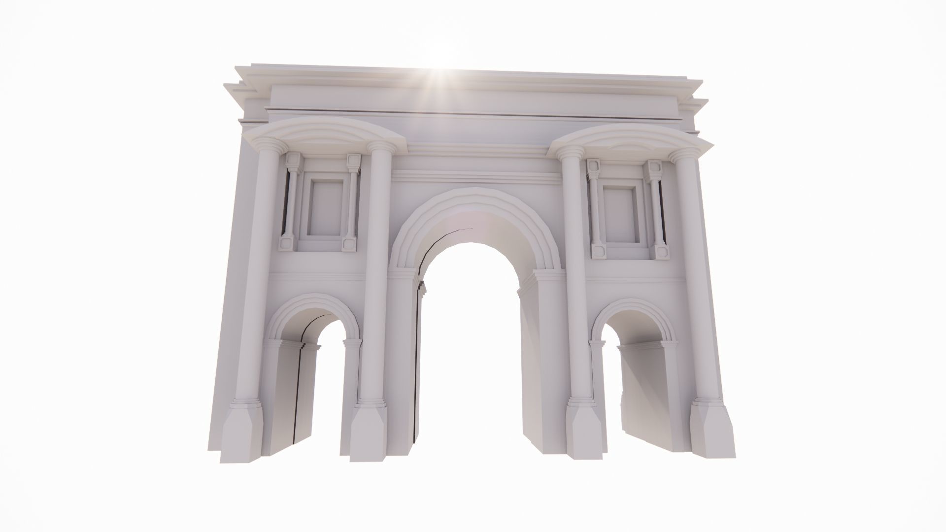 Arcade arches and columns - arches and columns - arches 3D model_3