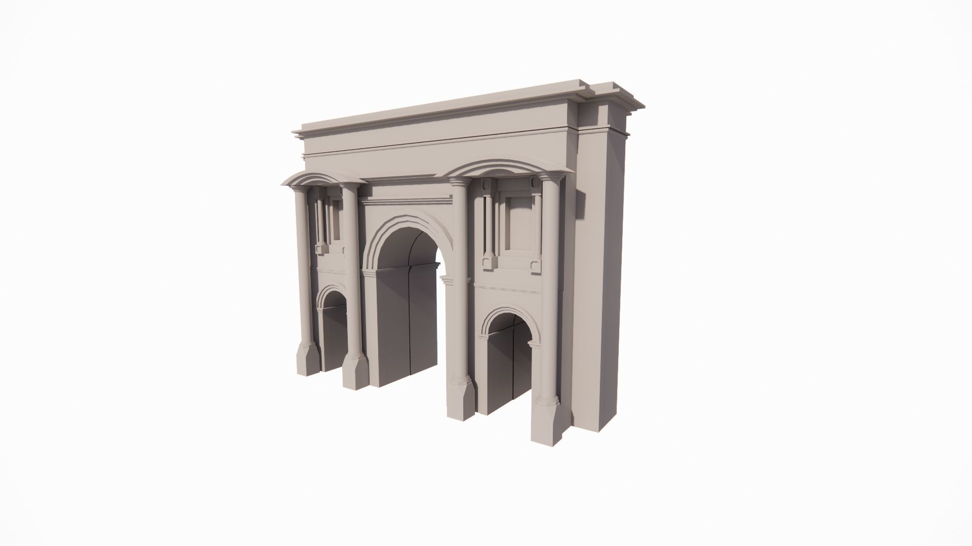Arcade arches and columns - arches and columns - arches 3D model_4