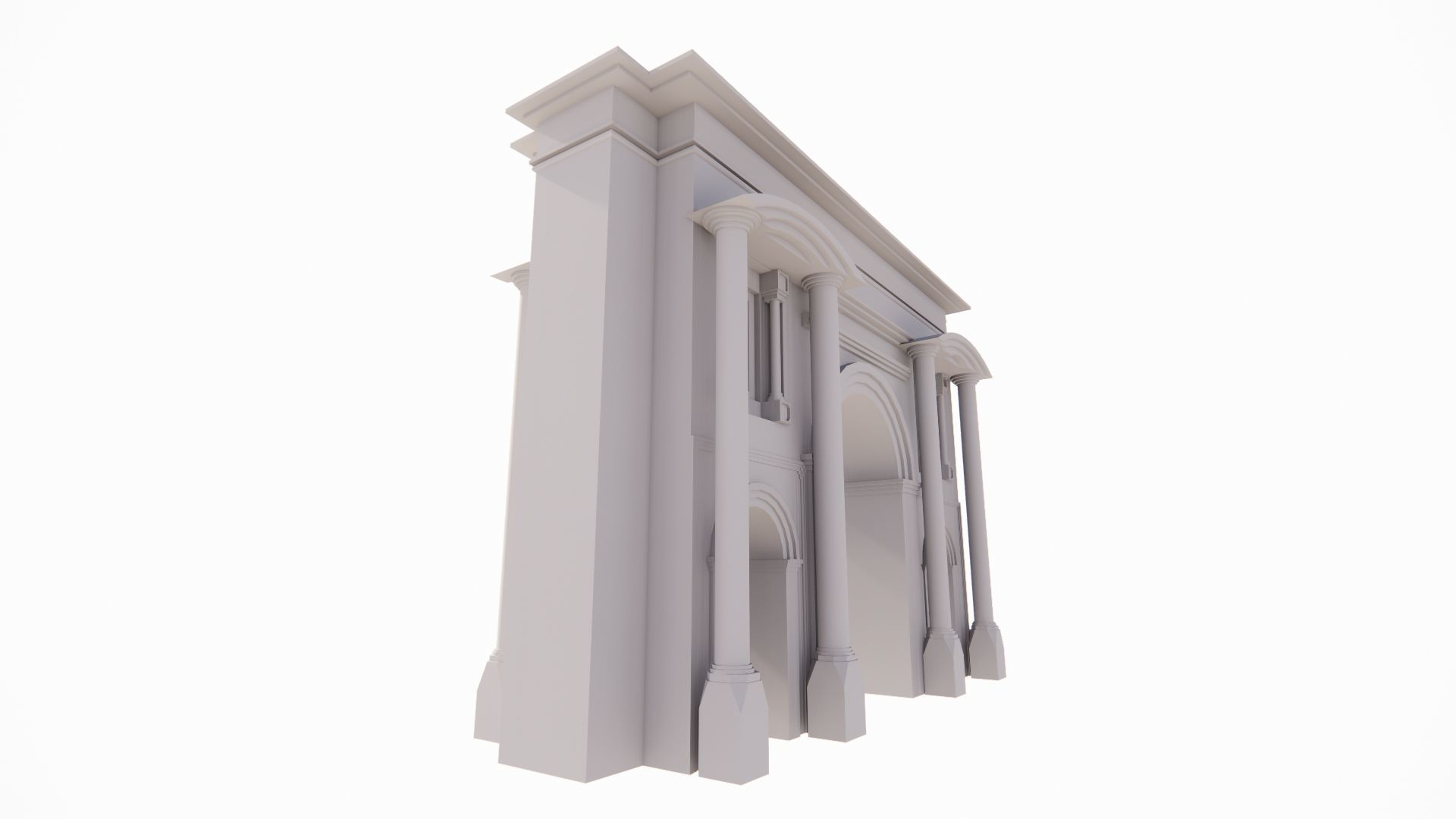 Arcade arches and columns - arches and columns - arches 3D model_9