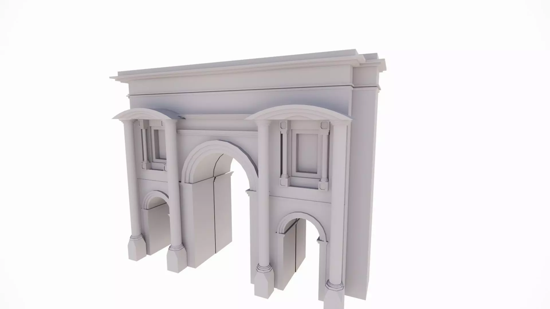 Arcade arches and columns - arches and columns - arches 3D model_0