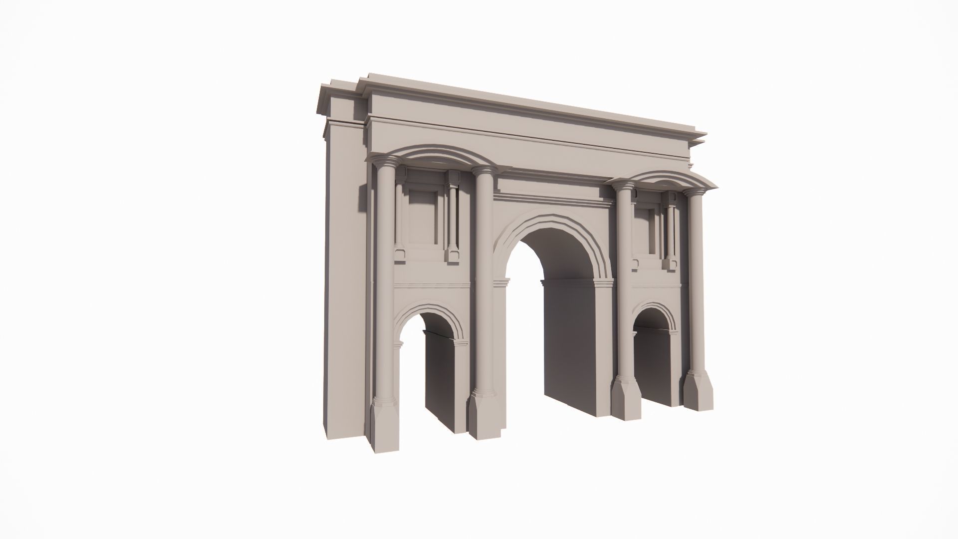 Arcade arches and columns - arches and columns - arches 3D model_5