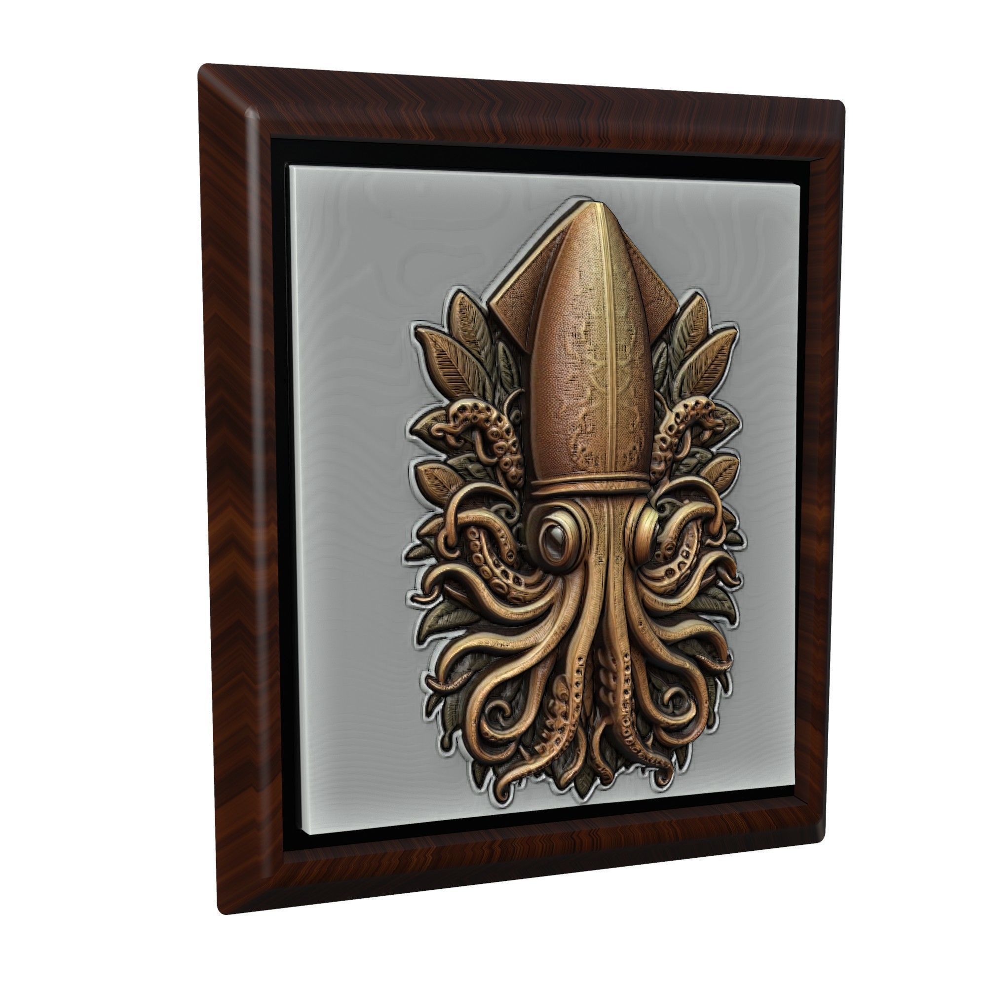 Squid Animal 3D print model_1