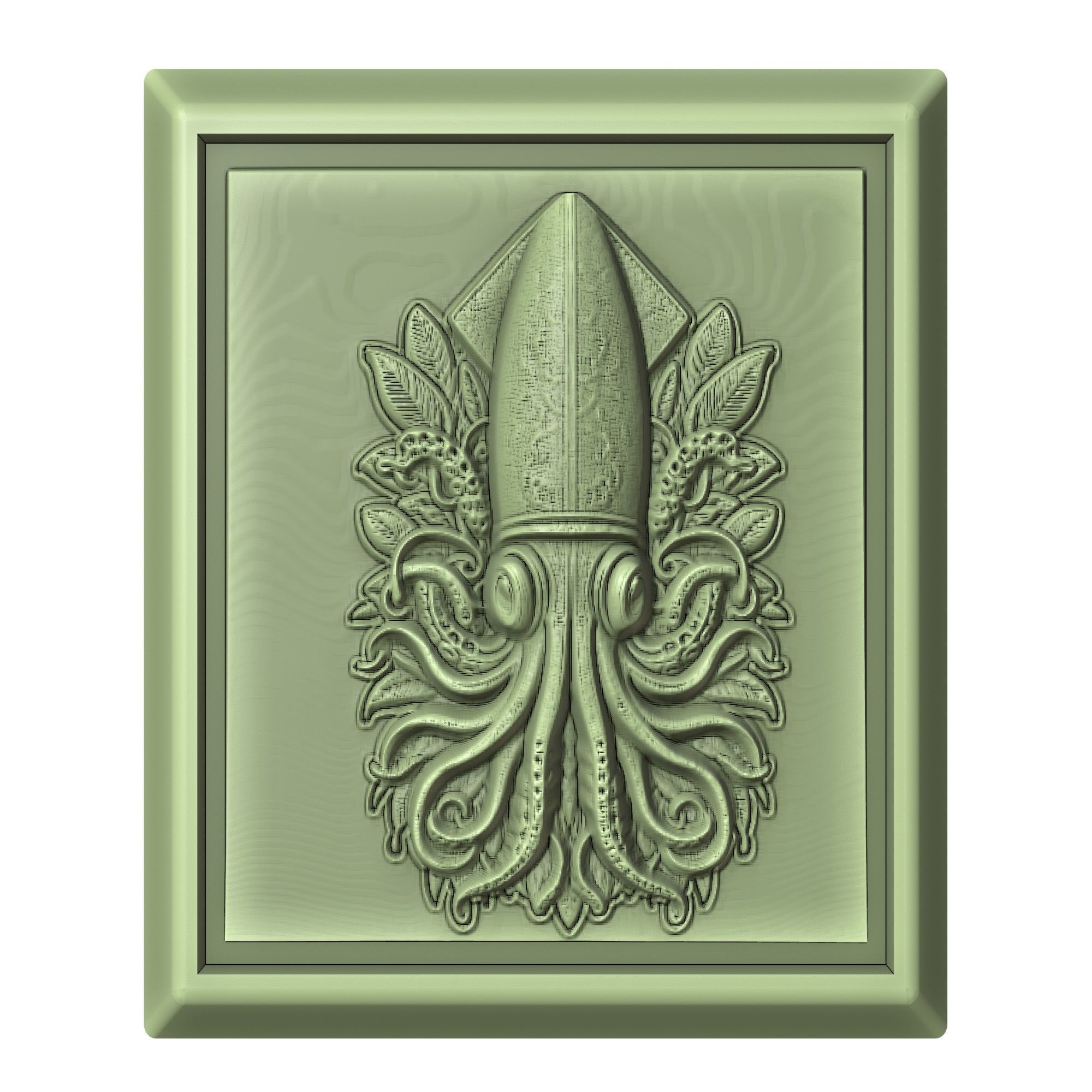 Squid Animal 3D print model_2