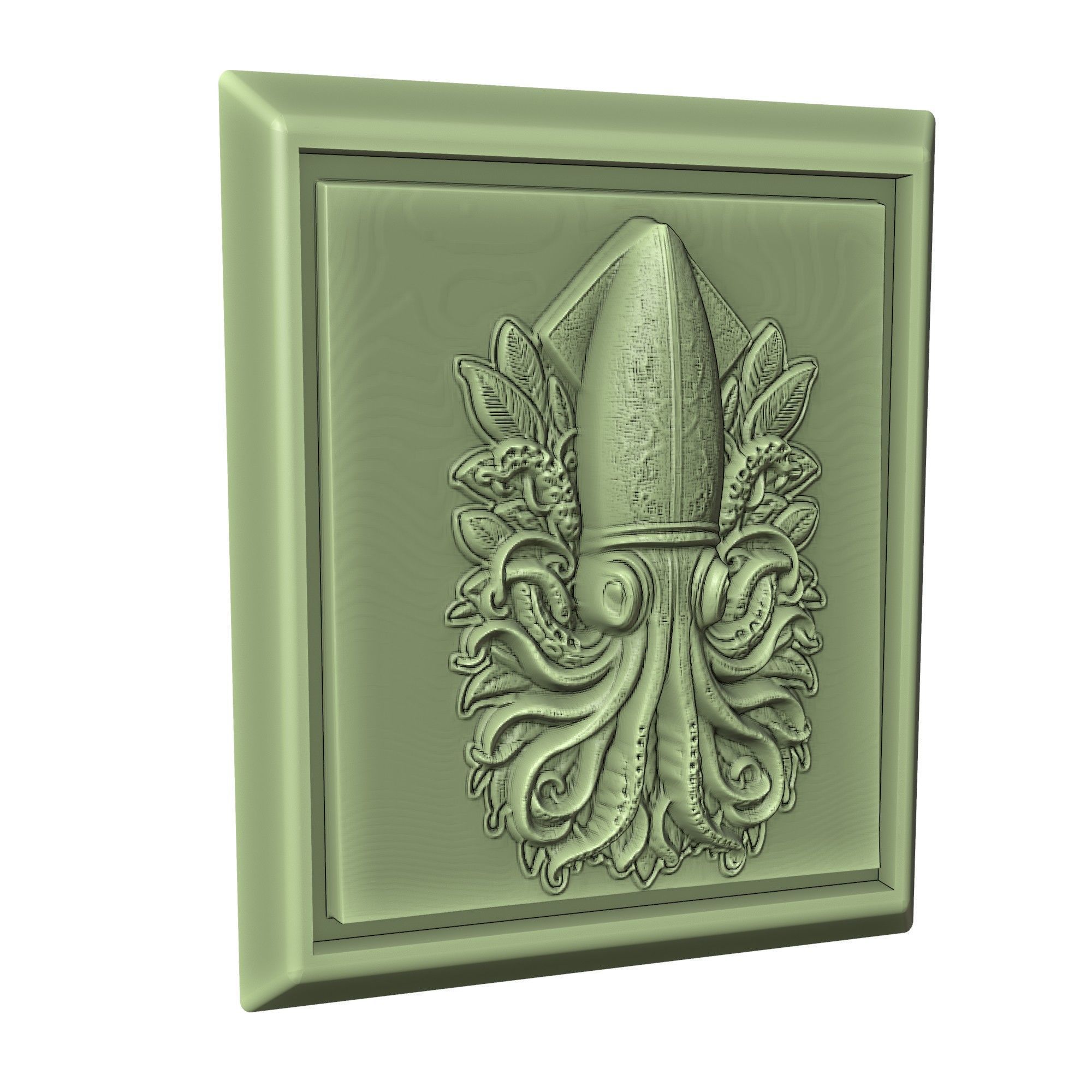 Squid Animal 3D print model_3